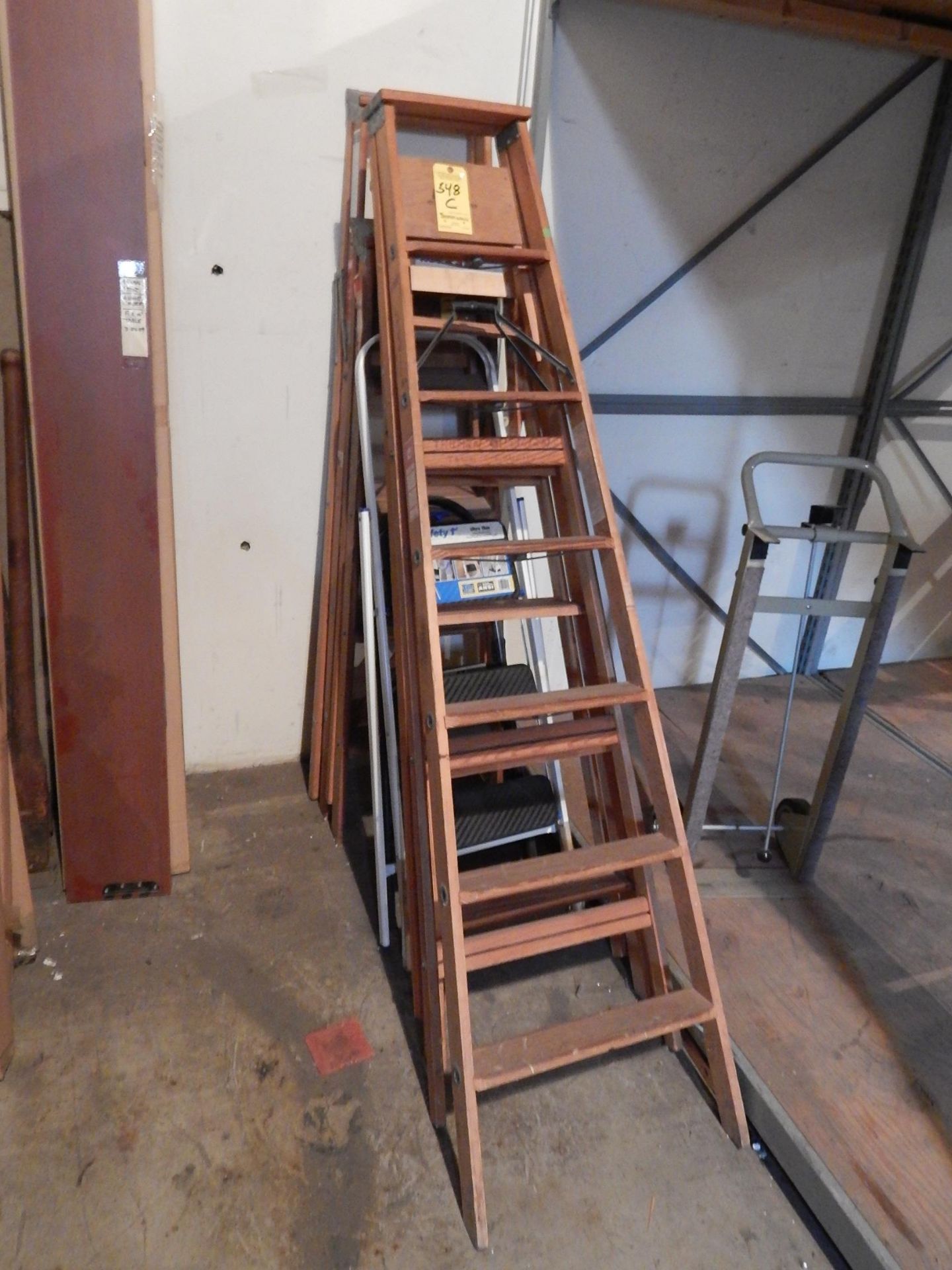 (4) Wood Step Ladders