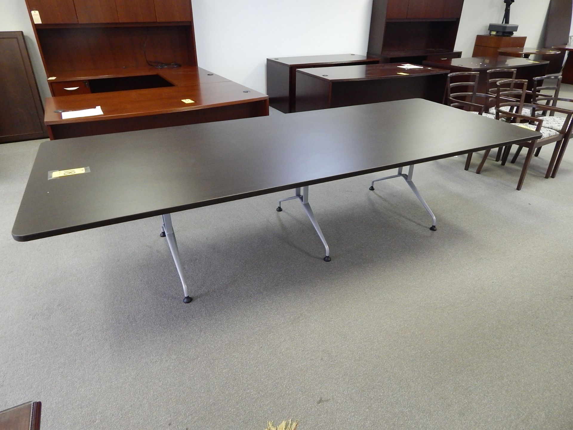 Global 10' Conference Table, 29" H x 10' Long x 48" W, Dark Espresso Color