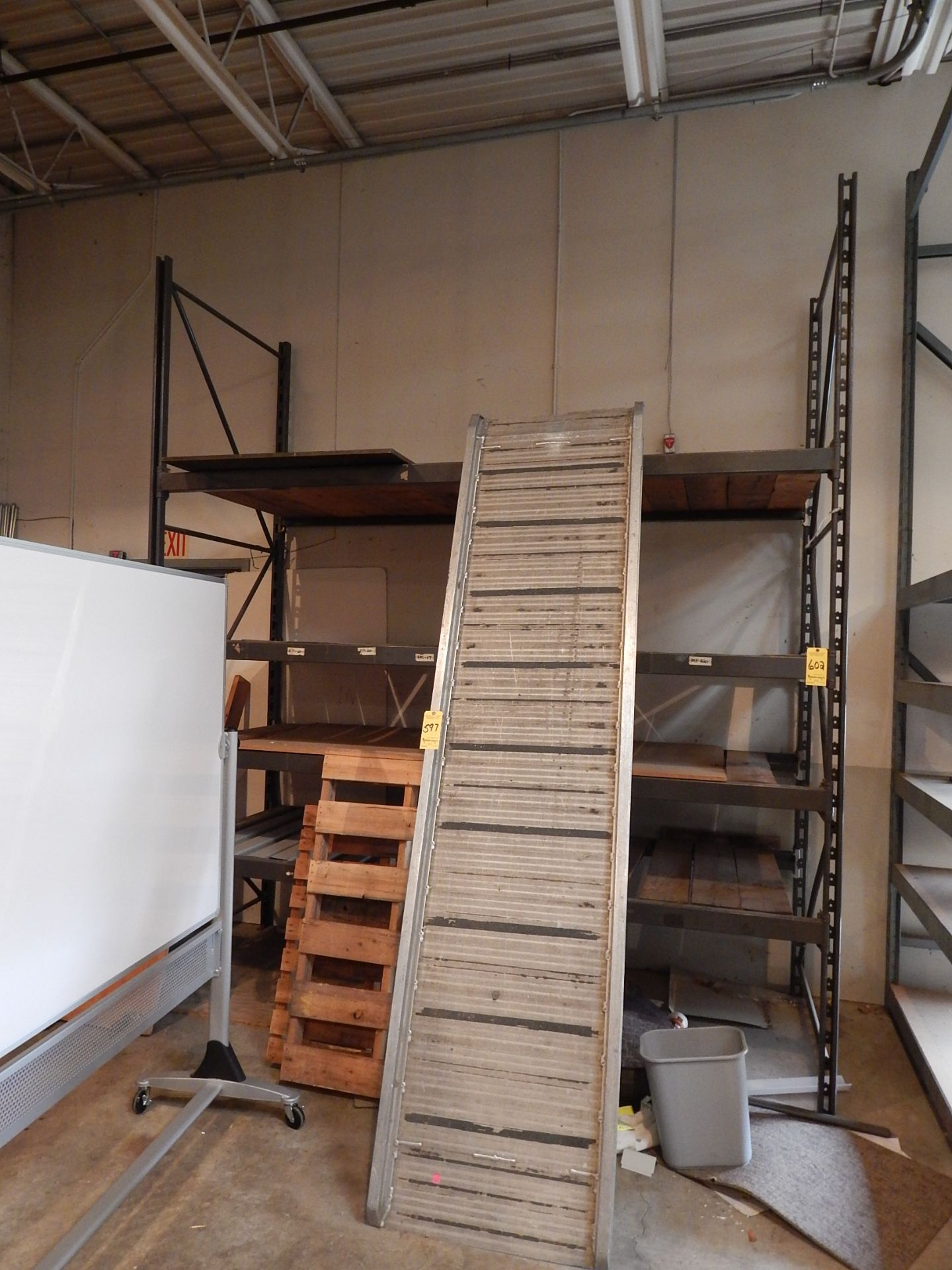 (1) Section Pallet Shelving, 10' L, 4' W, 12' H