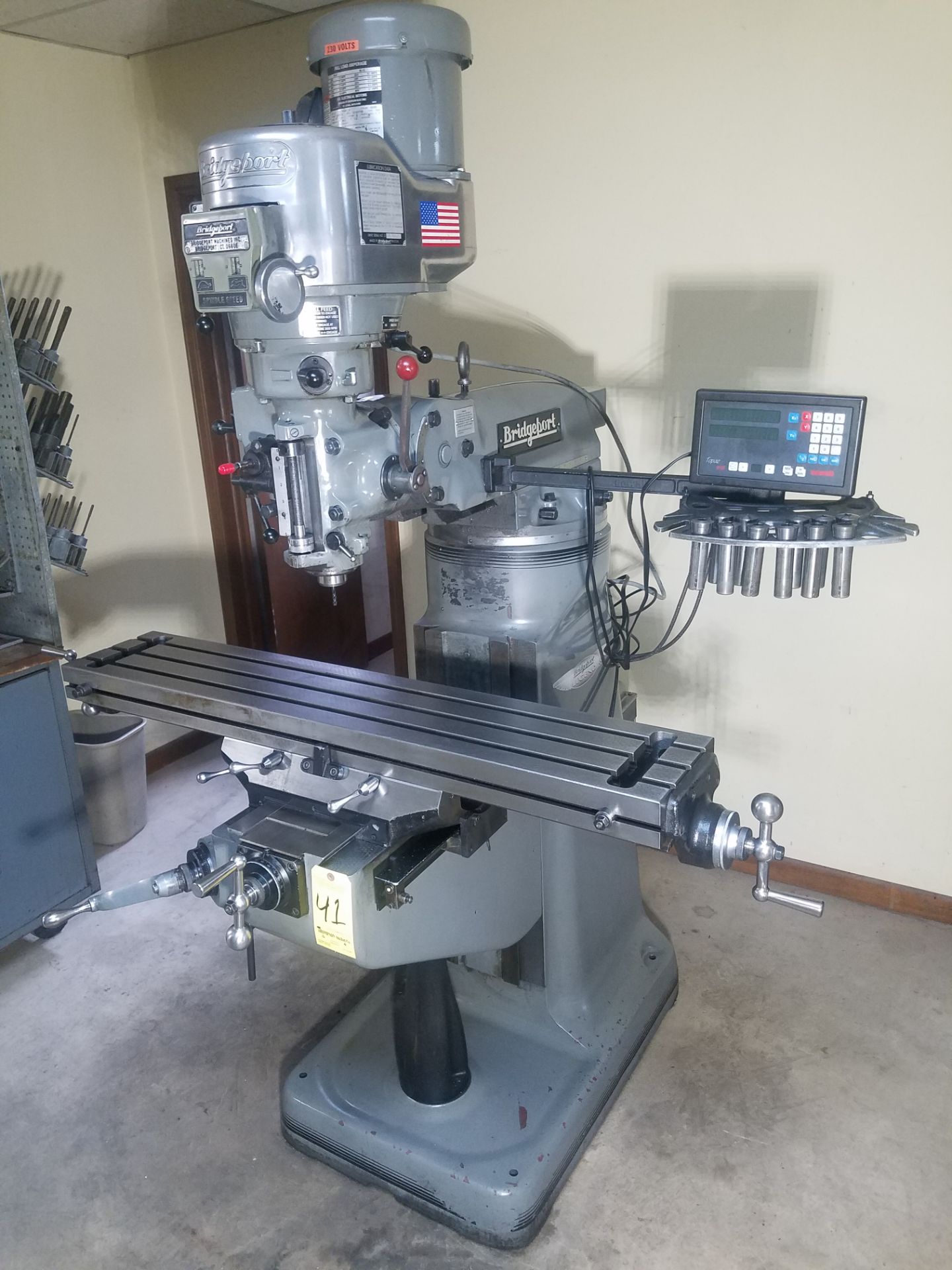 Bridgeport Series I, 2 HP Vertical Mill, s/n BR284180, New 2002, 9” X 48” Table, Chrome Ways, Newall