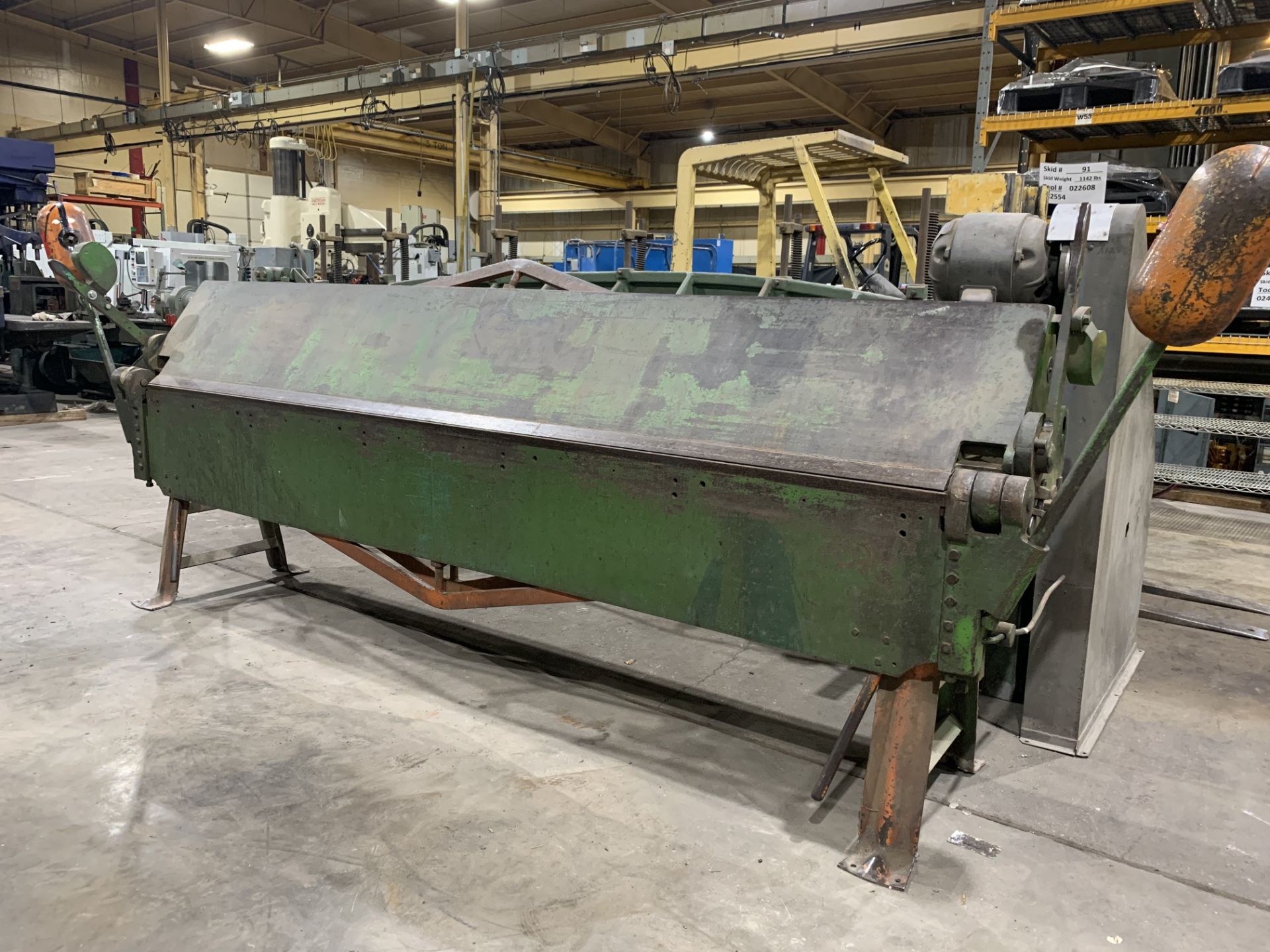 Chicago Dries & Krump Leaf Brake, Model 1014, s/n 72134, 10' X 14 Gauge, 10' X 14 Gauge Capacity,