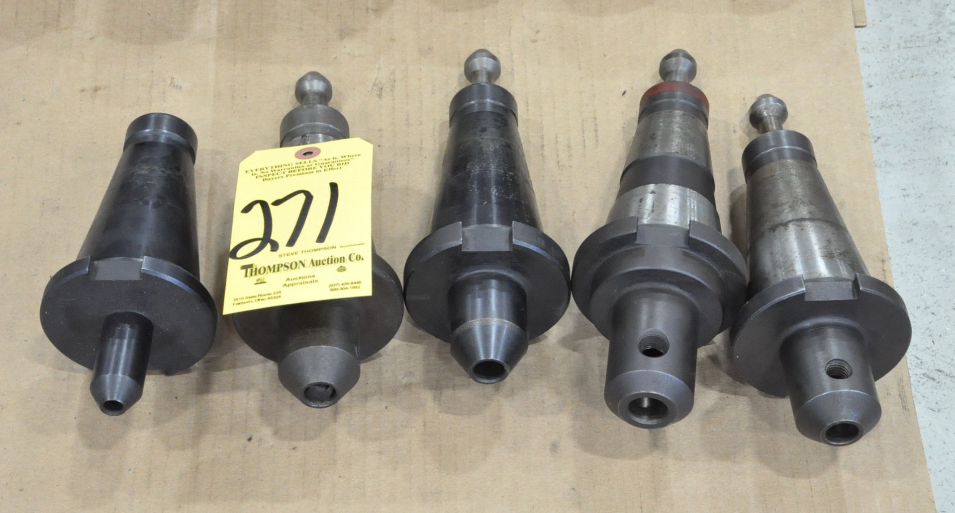 Lot-(5) 50-Taper Tool Holders in (1) Group