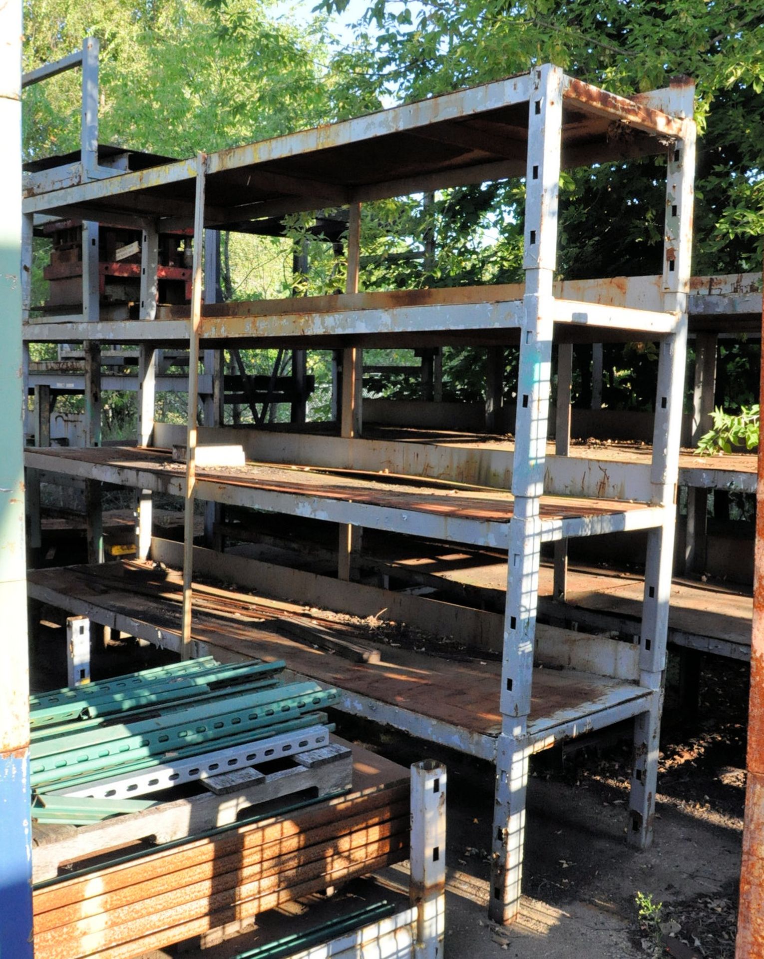 Lot-Steel Stock Stackable Racks Outside, (No Baskets, Stairs, or Items), (Located Plant 1 Outside in - Image 5 of 6