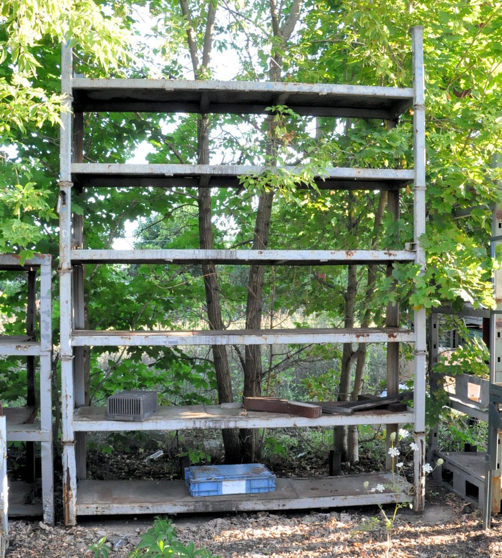 Lot-Steel Stock Stackable Racks Outside, (No Baskets, Stairs, or Items), (Located Plant 1 Outside in - Image 3 of 6