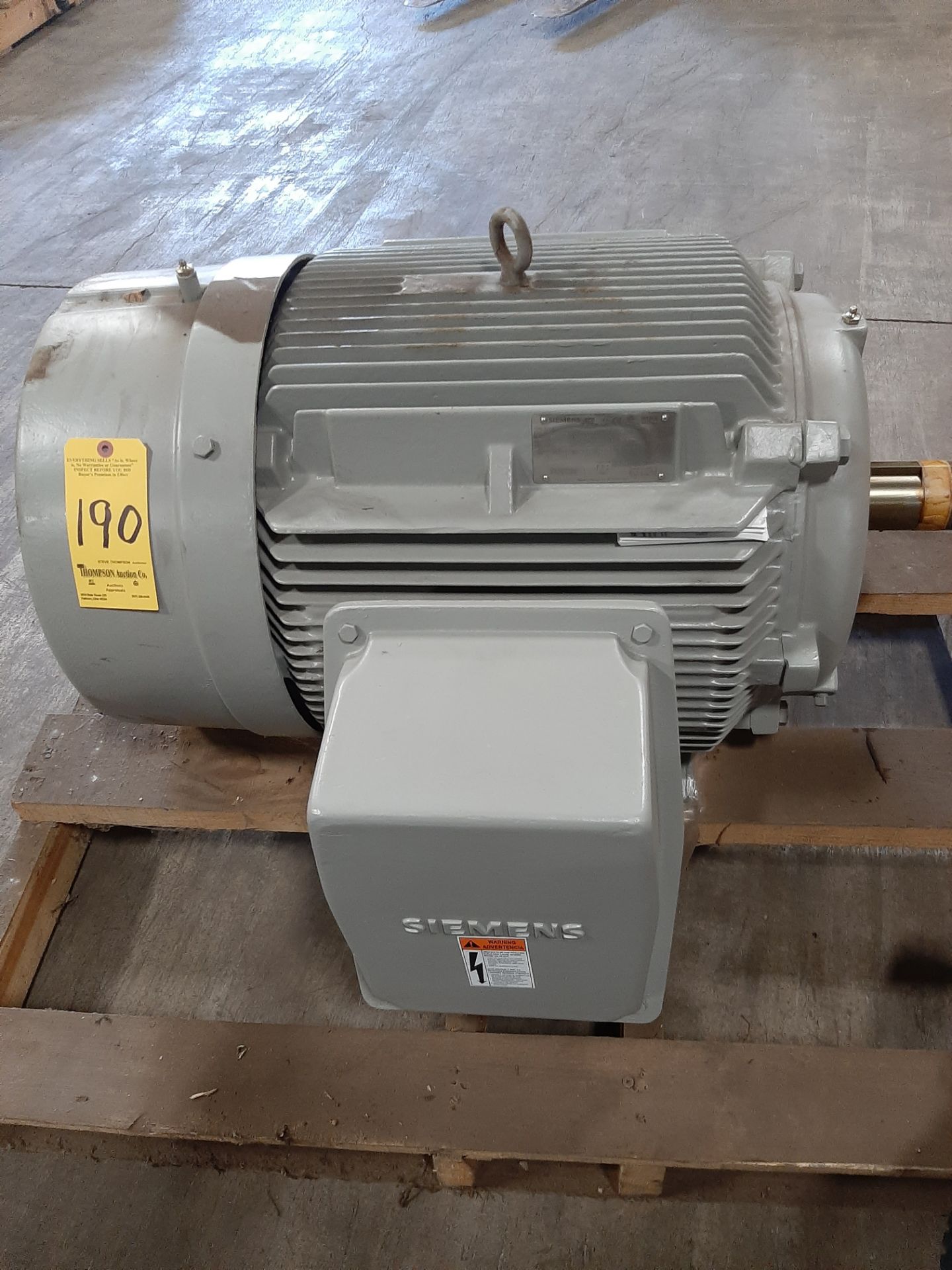 60 HP Siemens Motor, 3 Phase, 460V, 1,780RPM; Part #1LE23213CB112AA3, Rebuilt