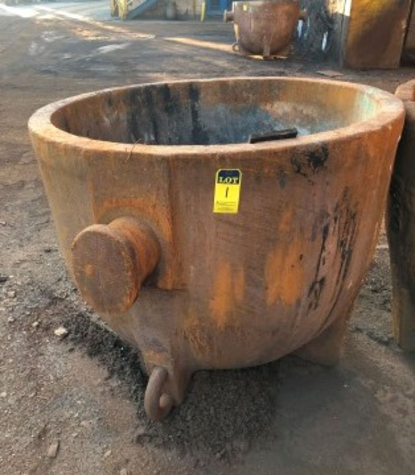 Slag Pot 48" diameter x 48" deep, 3"