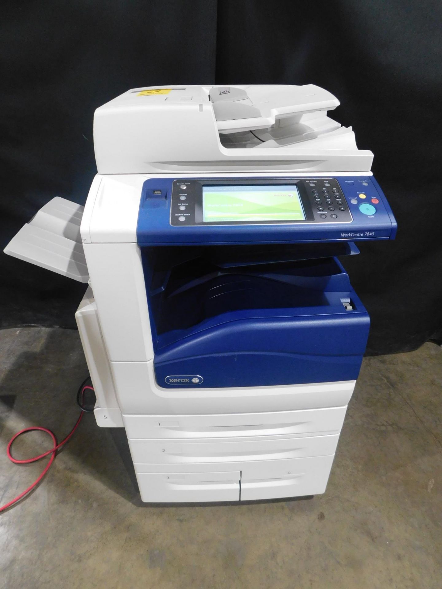 Xerox Work Centre 7845 Multifunction Color Copier/Printer, SN MX4734146, Total Impressions: 376,162,