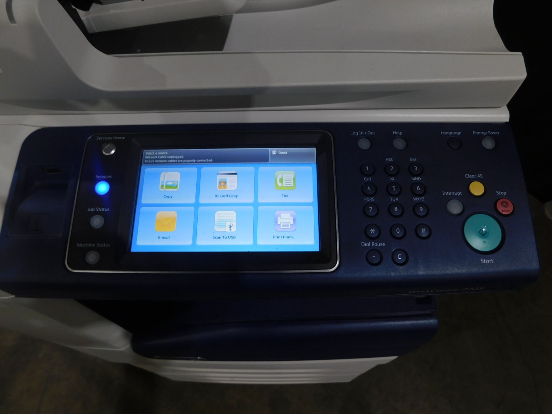 Xerox Work Centre 7225 Multifunction Color Copier/Printer, SN LX5691477, Total Impressions: 106,873, - Image 3 of 11