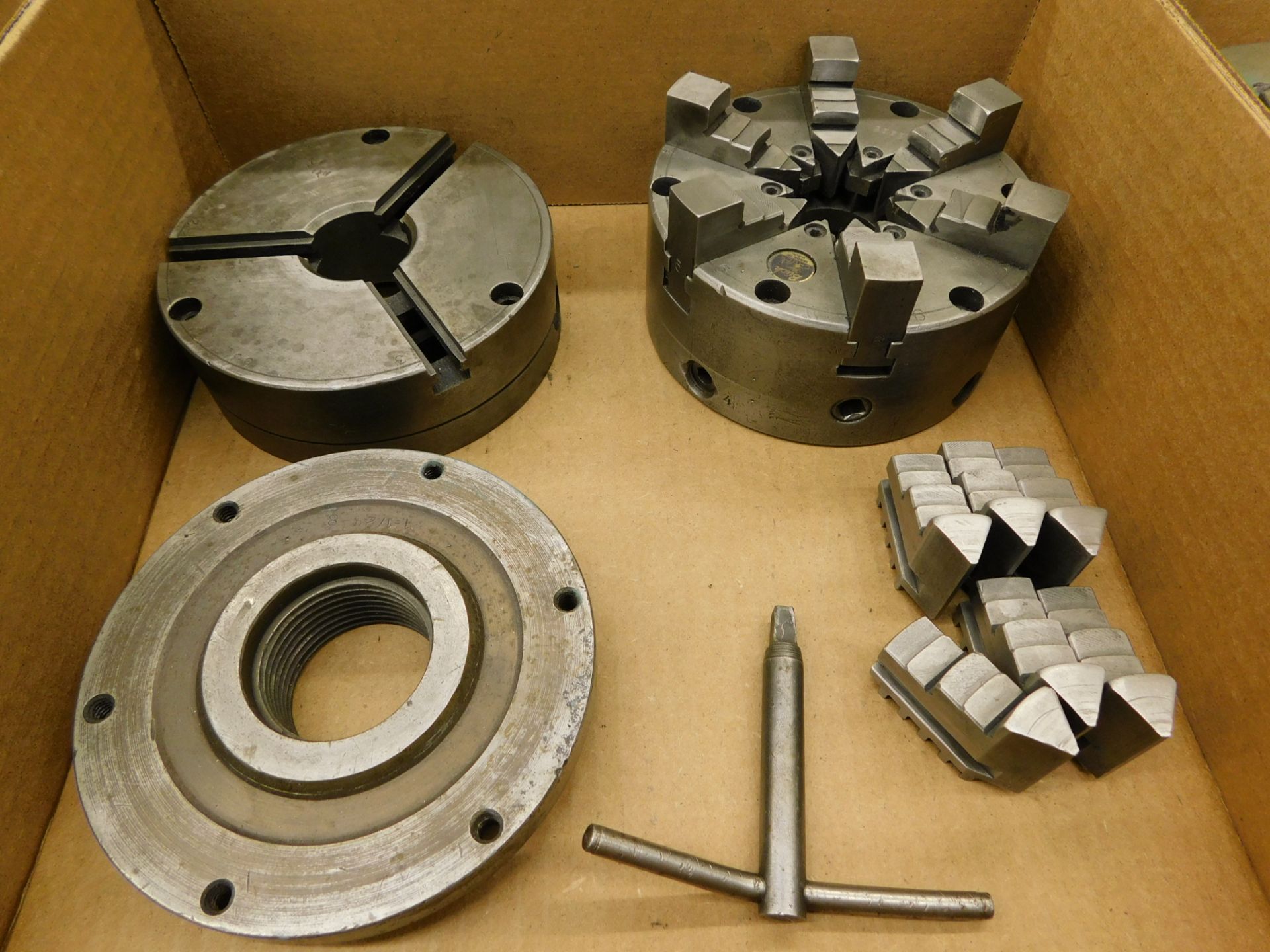 Buck 5" 6-Jaw Chuck and Miscellaneous Chuck Parts