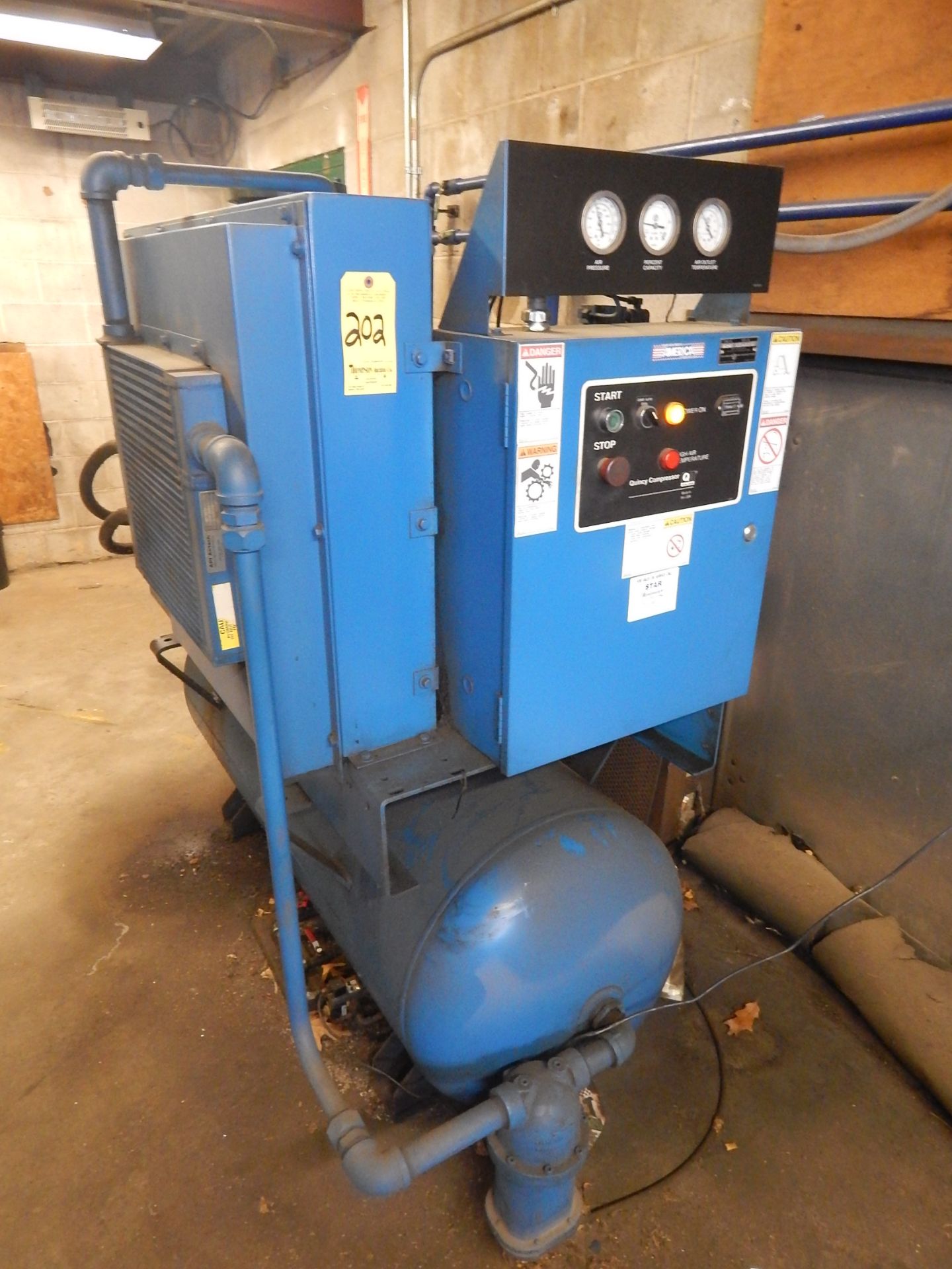 Quincy 20 HP Rotary Screw Compressor, SN 97826H, Loading Fee $200.00 - Image 2 of 4