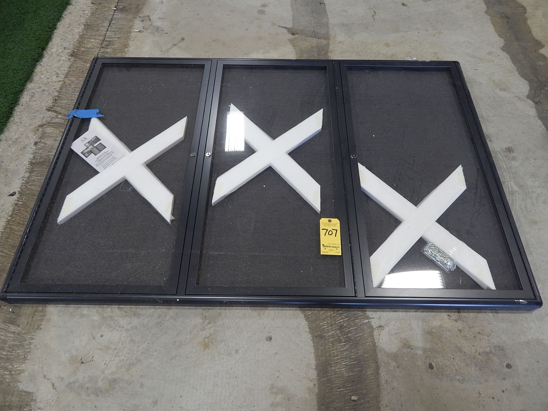 (3) Piece Aluminum Bulletin Boards, with Locks Location of Lot 2696 E. Lytle-Five Points Rd.,