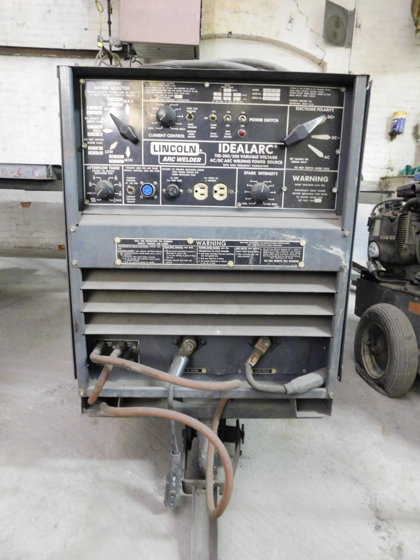 Lincoln Idealarc Tig-300/300 Welding Power Supply, s/n AC588307, Loading Fee $50.00