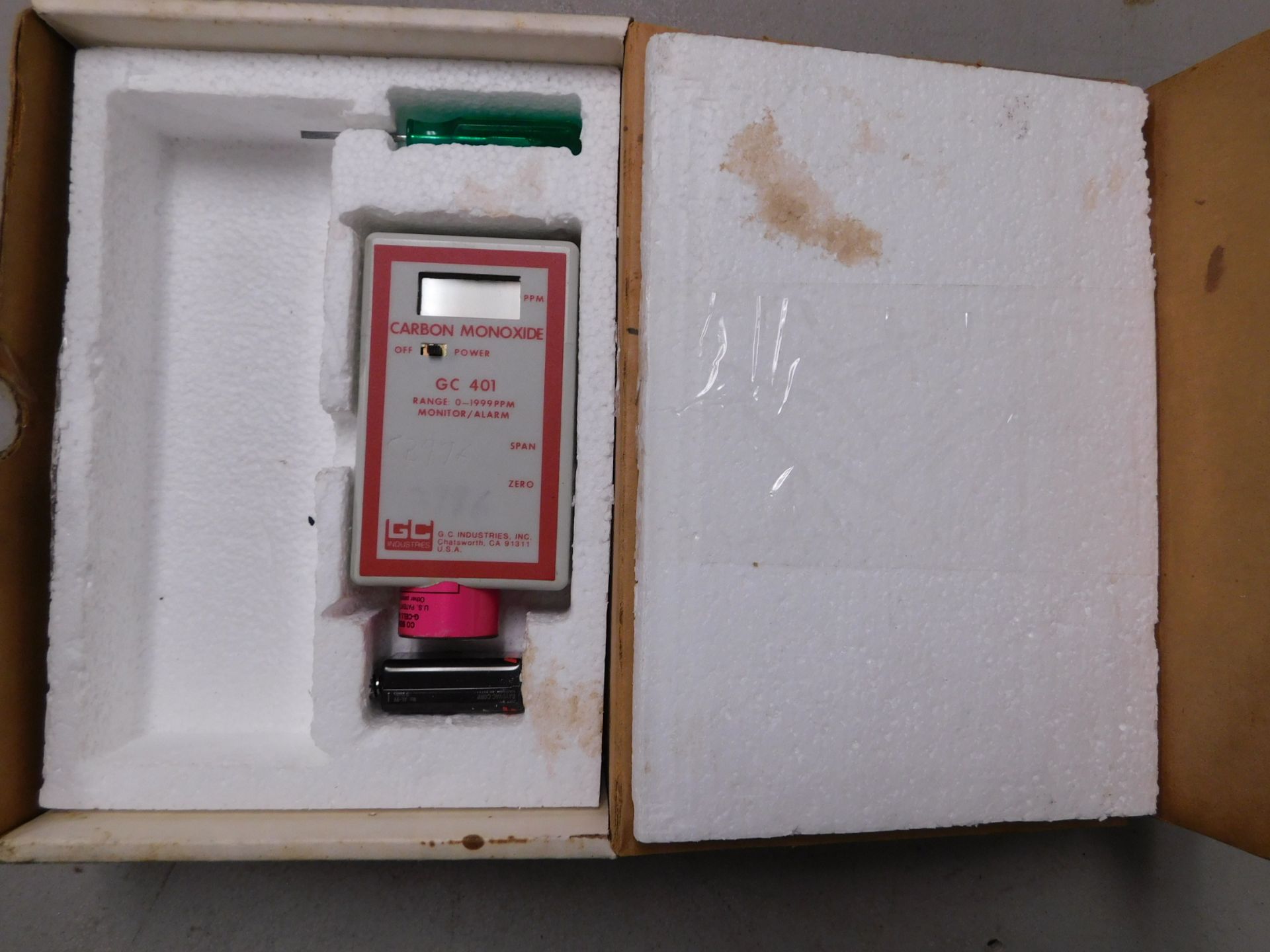 GC 401 Carbon Monoxide Tester