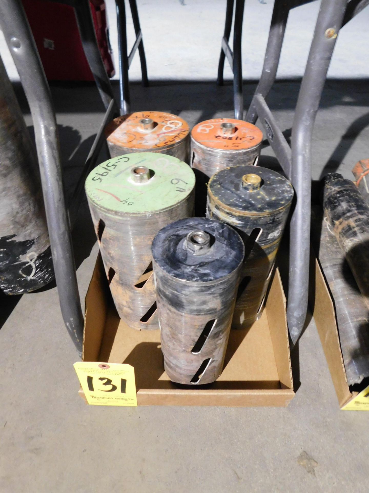 (5) Core Drill Bits, (2) 6", 5", 4 1/2", and 4"