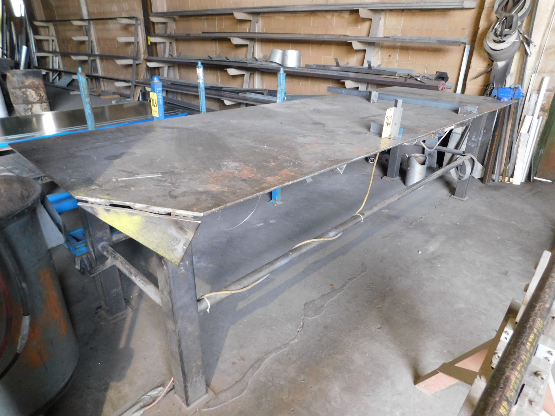 Steel Welding Table, 4' X 12' X 39" High, 1/2" Top