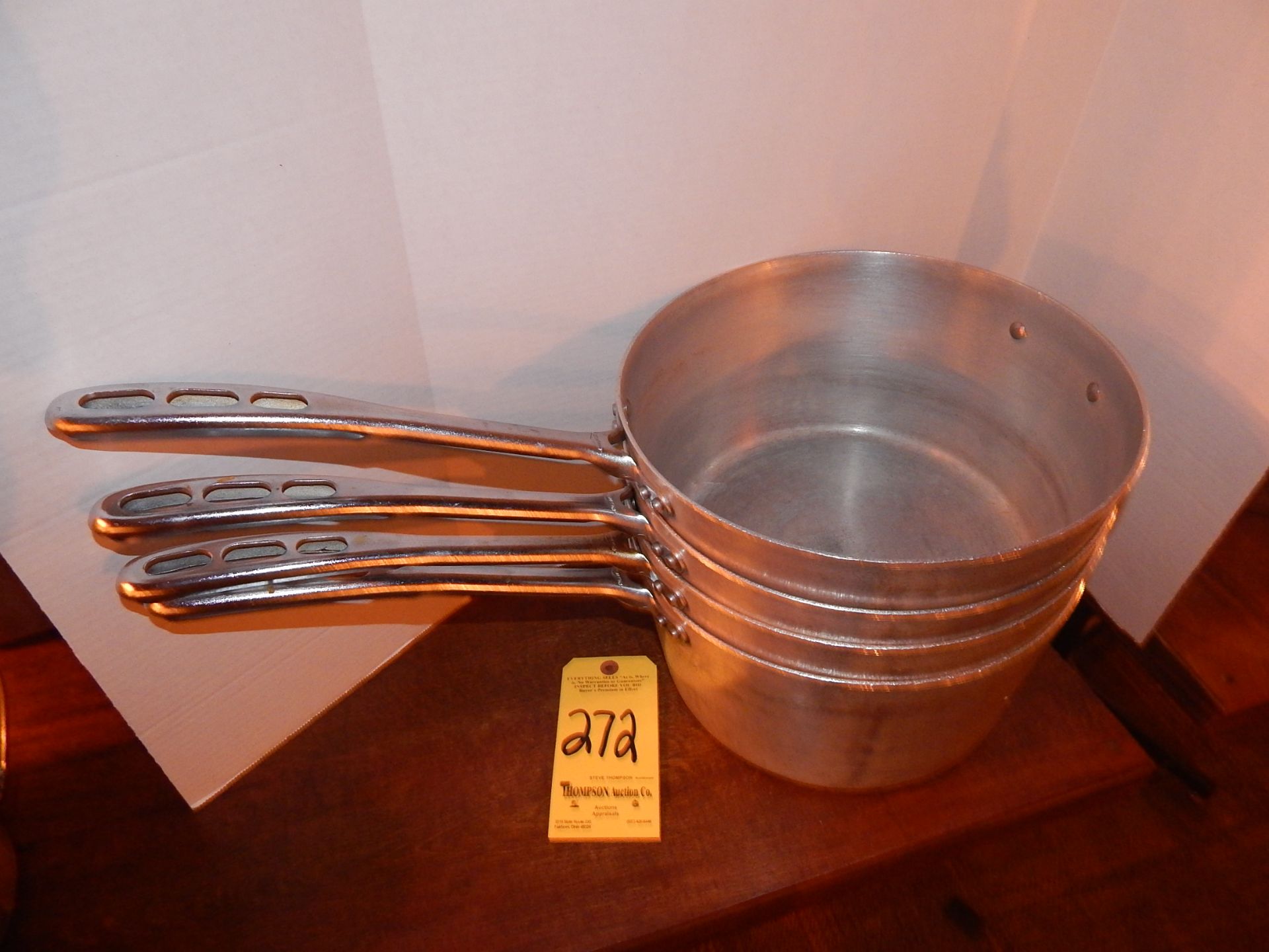 (4) Aluminum Pots