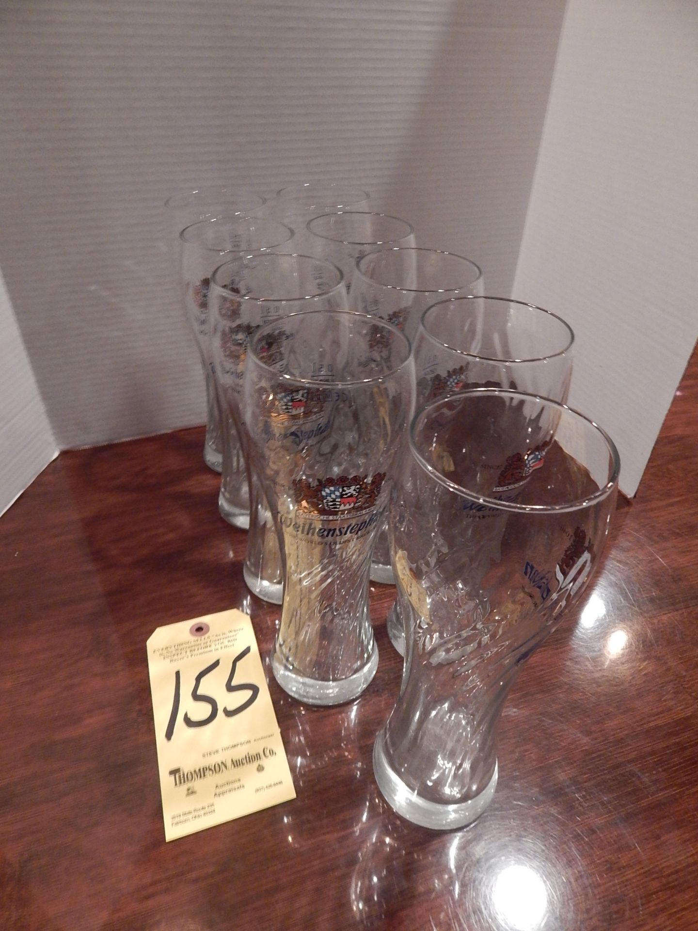 (9) Weihenstephan Tall Beer Glasses