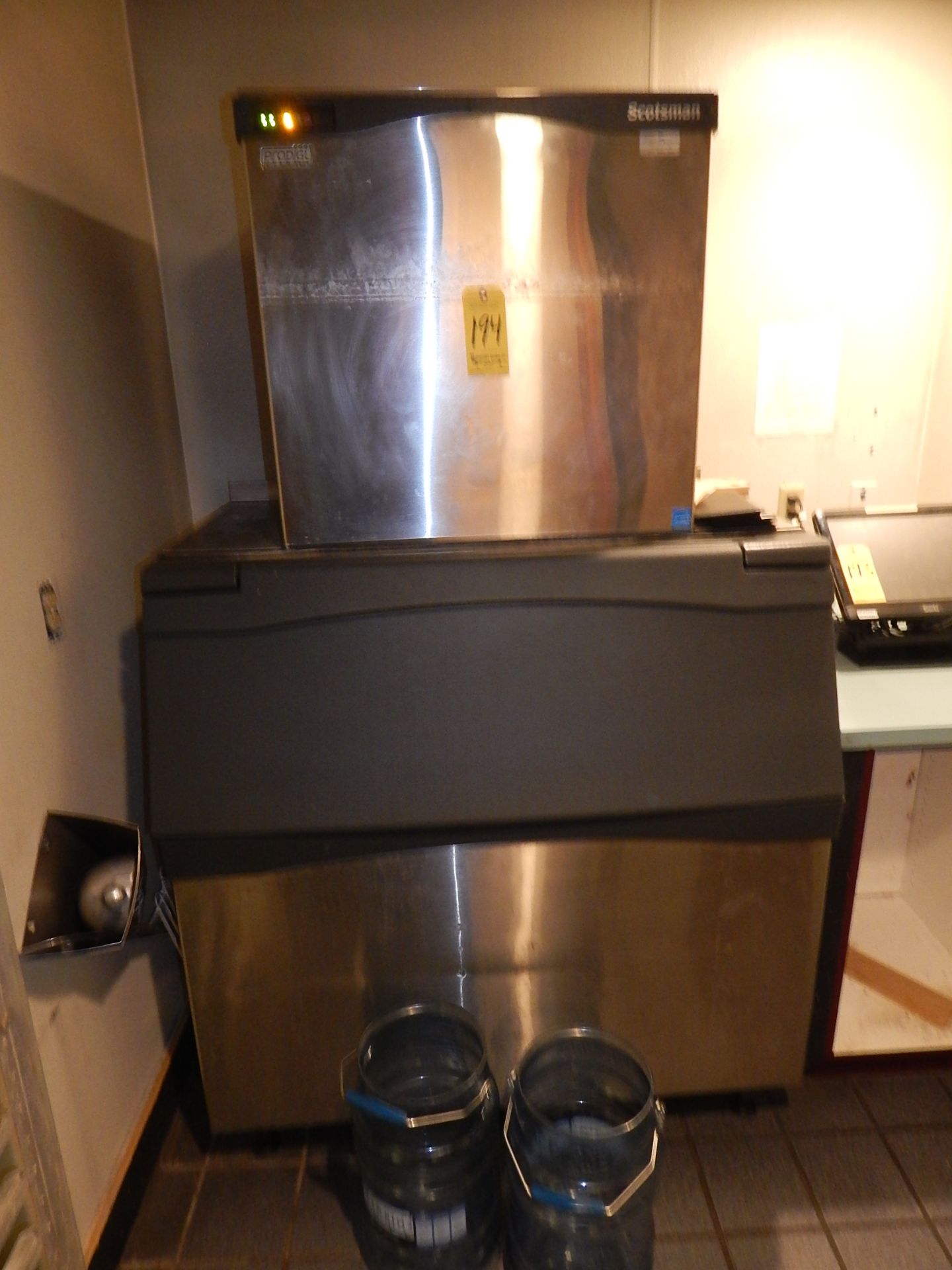 Scotsman Prodigy Ice Machine with Scoops and Ice Buckets - Image 3 of 4
