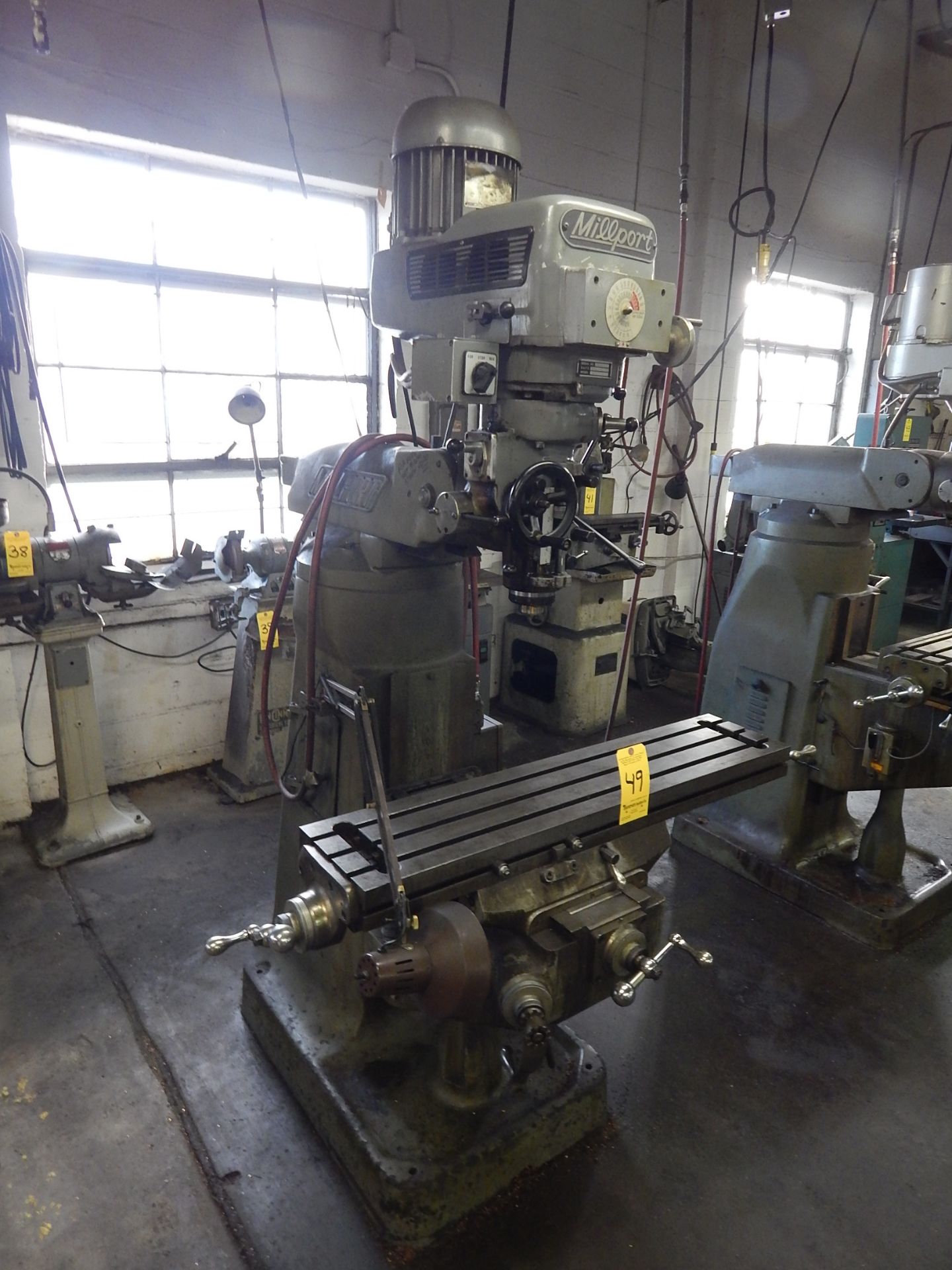 Millport Model 3VH, 2 HP Variable Speed Vertical Mill, 9" X 42" Table, s/n 85158, - Image 4 of 4