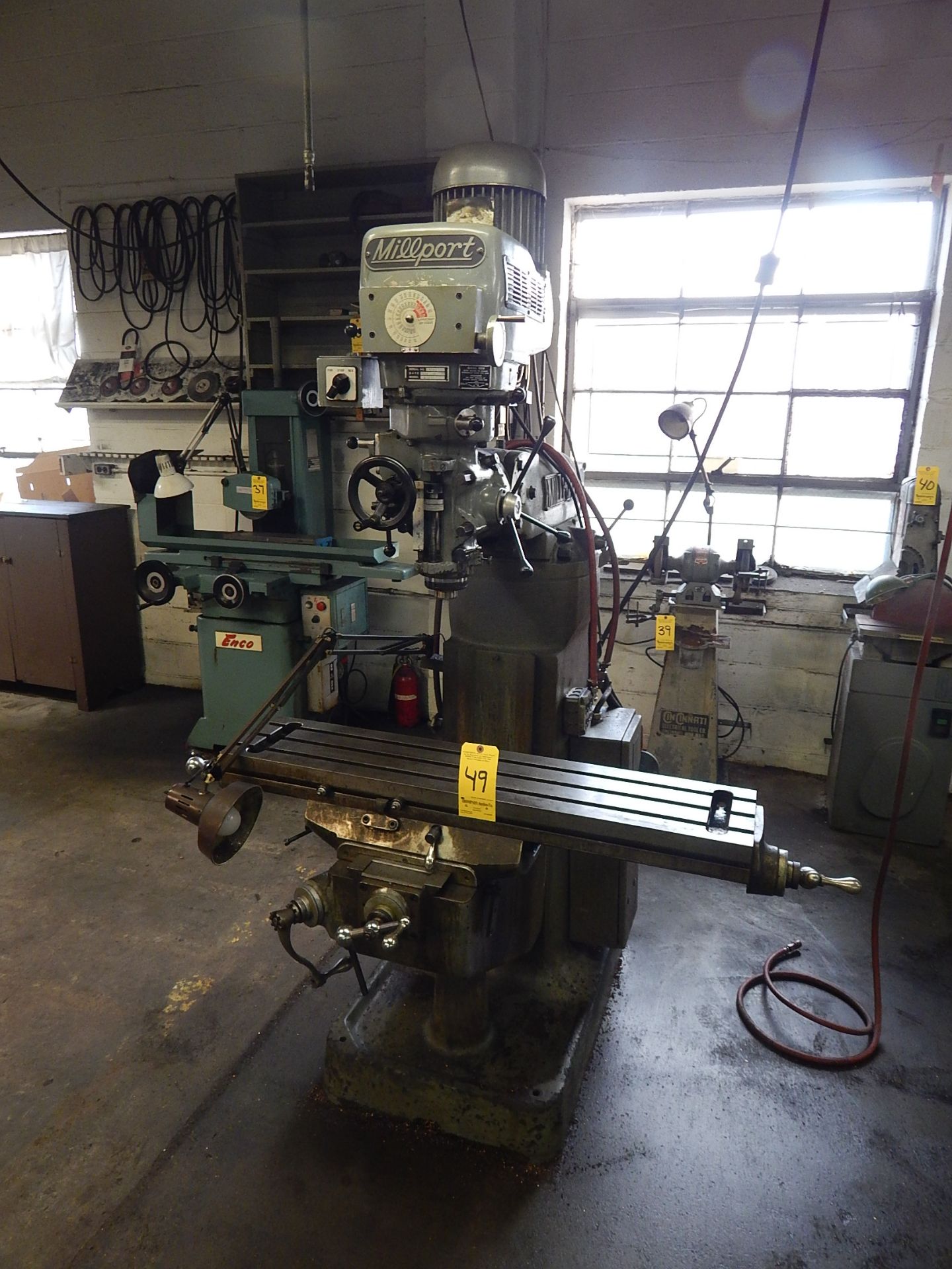 Millport Model 3VH, 2 HP Variable Speed Vertical Mill, 9" X 42" Table, s/n 85158, - Image 3 of 4