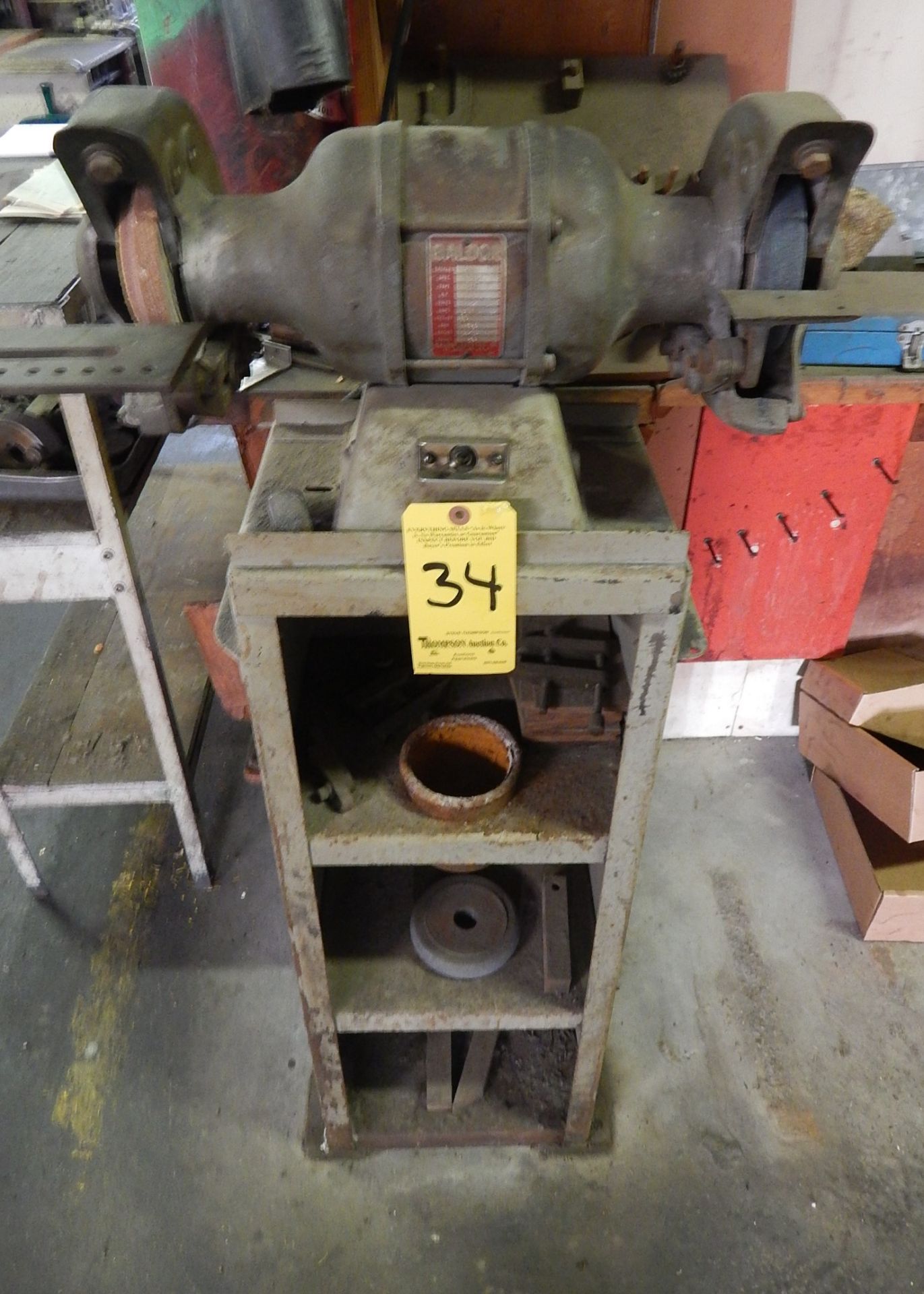 Baldor Double End Grinder with Stand, Loading Fee, $25.00