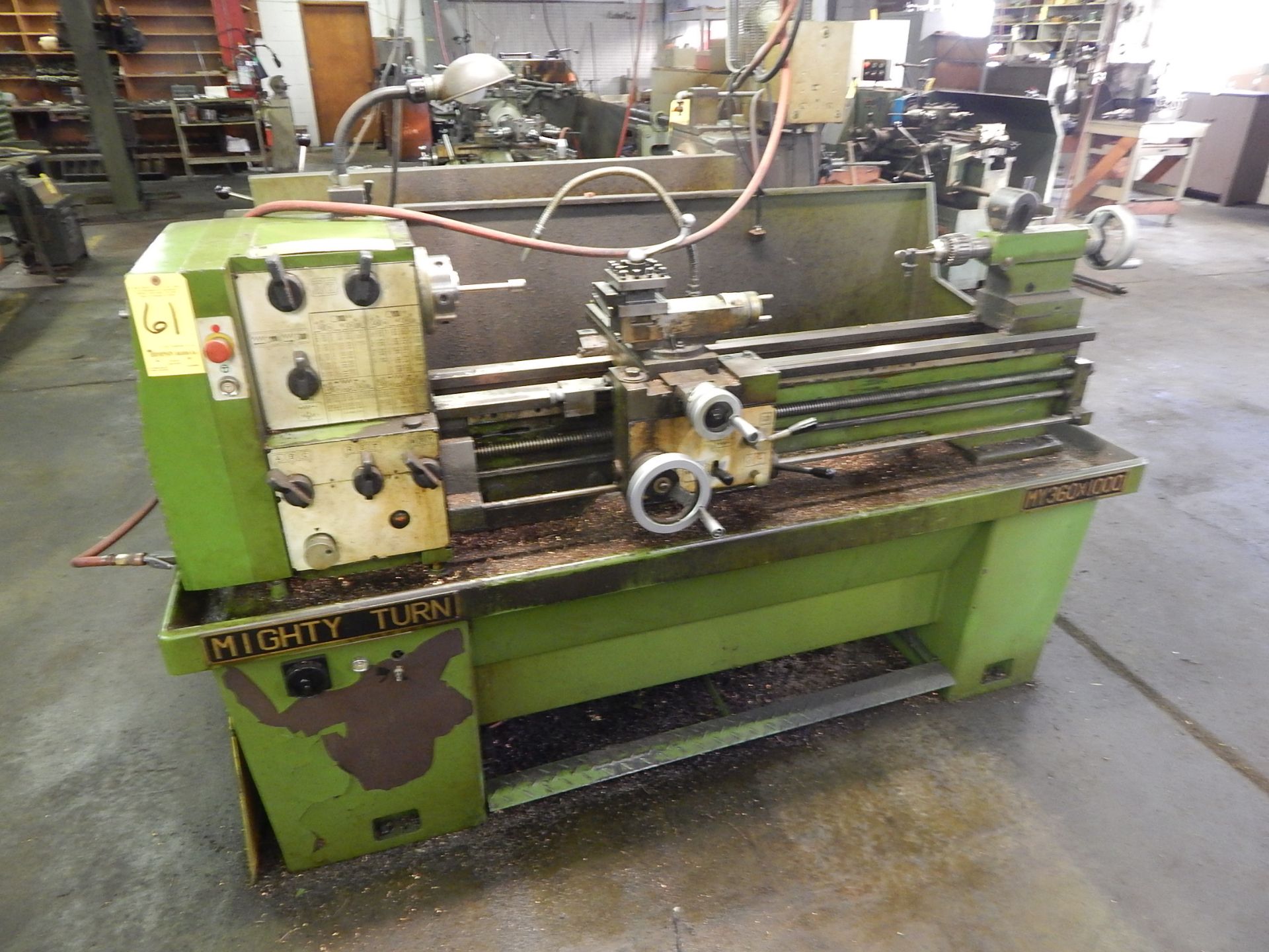 Mighty Turn MY 360 X 1000 Tool Room Lathe, 14" X 40", s/n 22066, 5C Collet Nose, Loading Fee $100.00 - Image 3 of 4