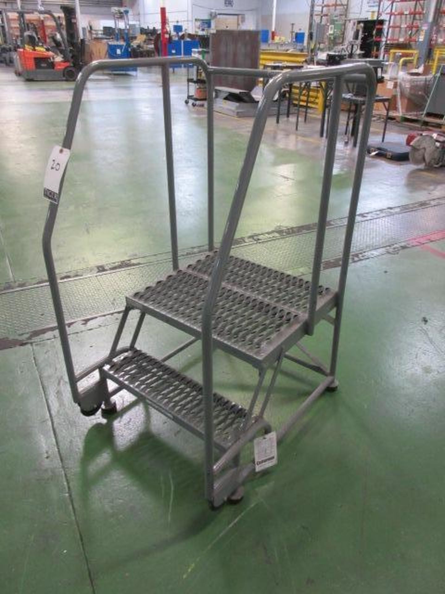 2 Step Rolling Work Platform Ladder - Image 3 of 3