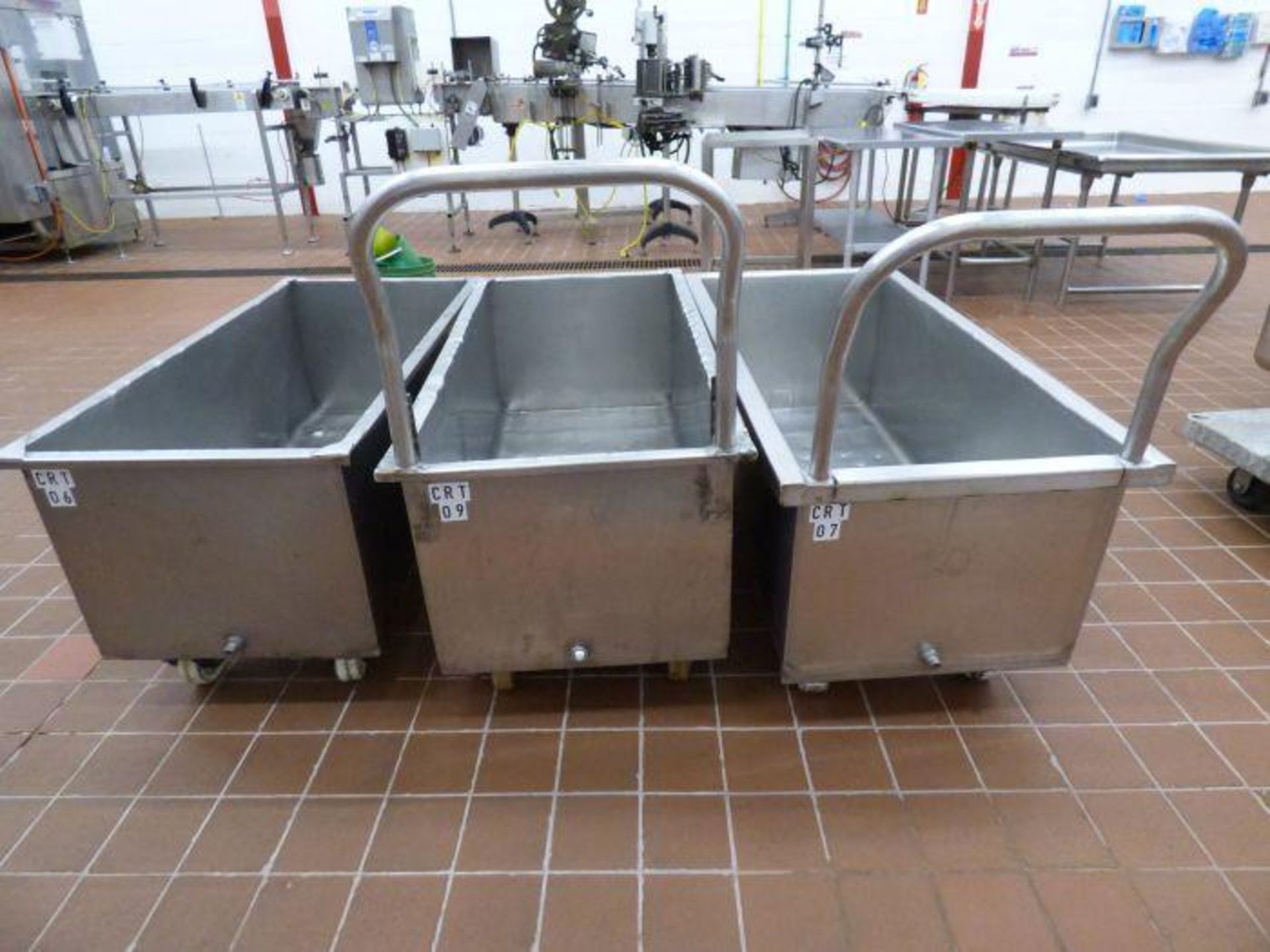 Lot of Stainless Steel Tubs