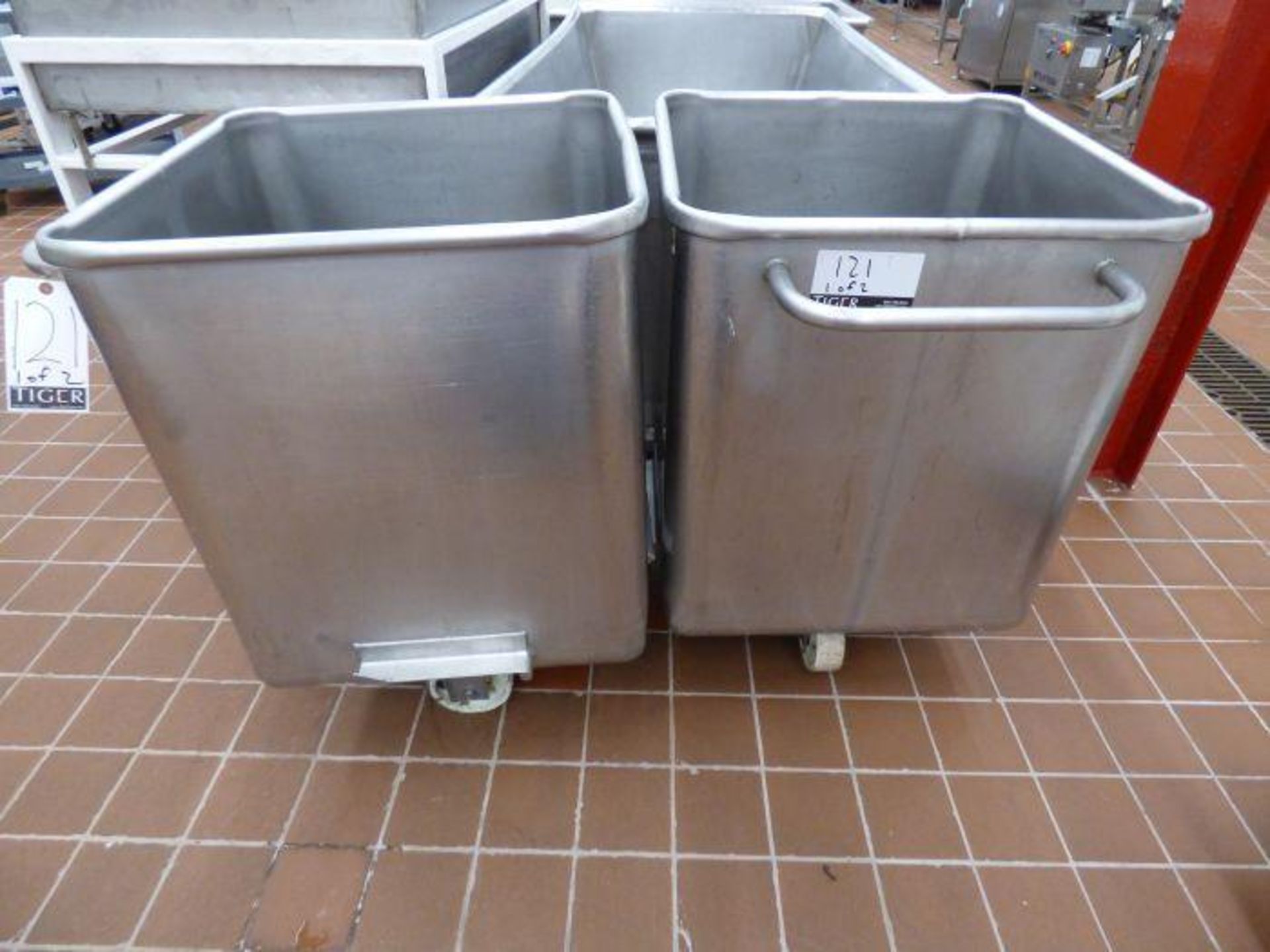 Lot of Stainless Steel Tubs