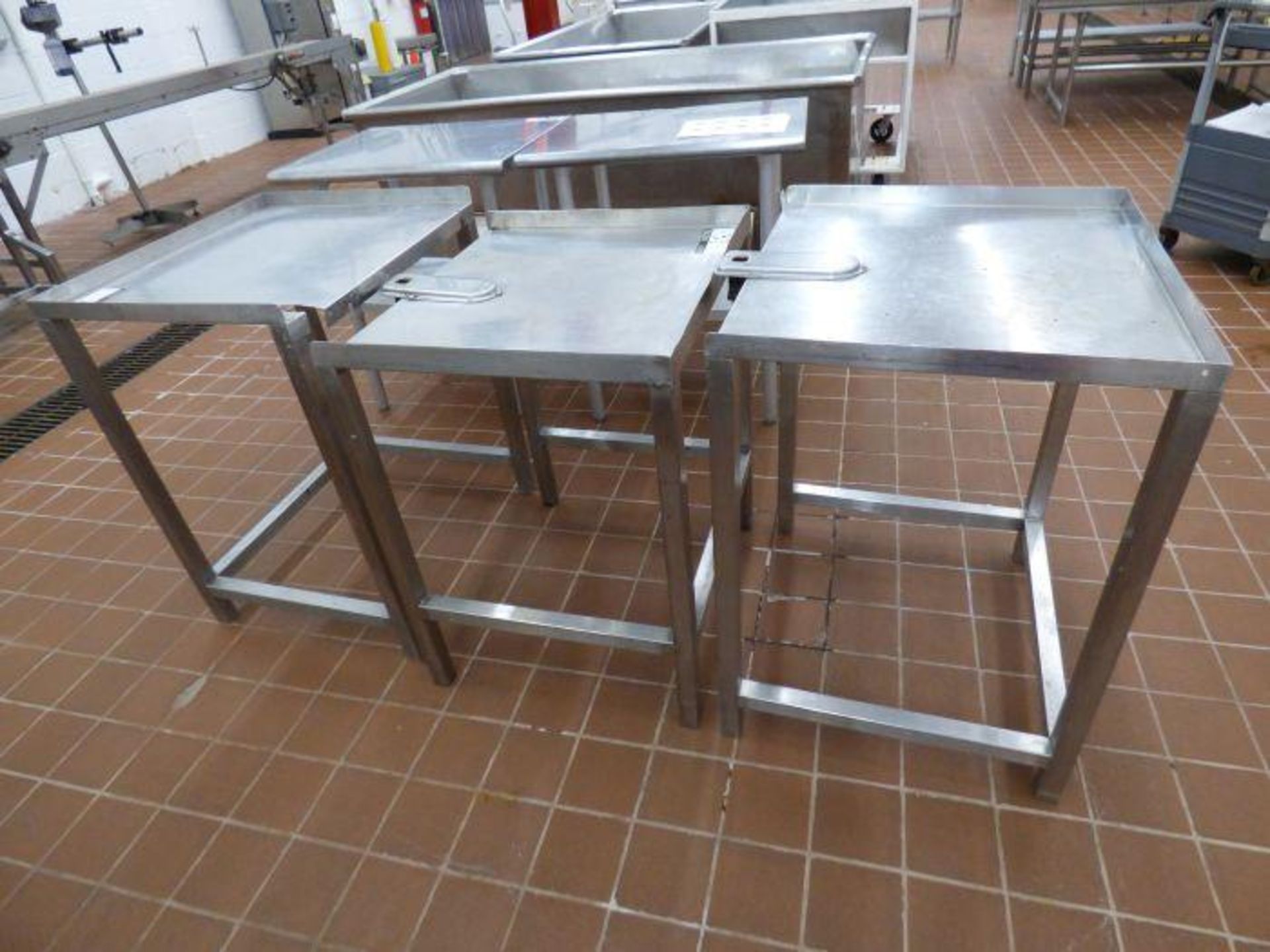 Lot Stainless Steel Tables