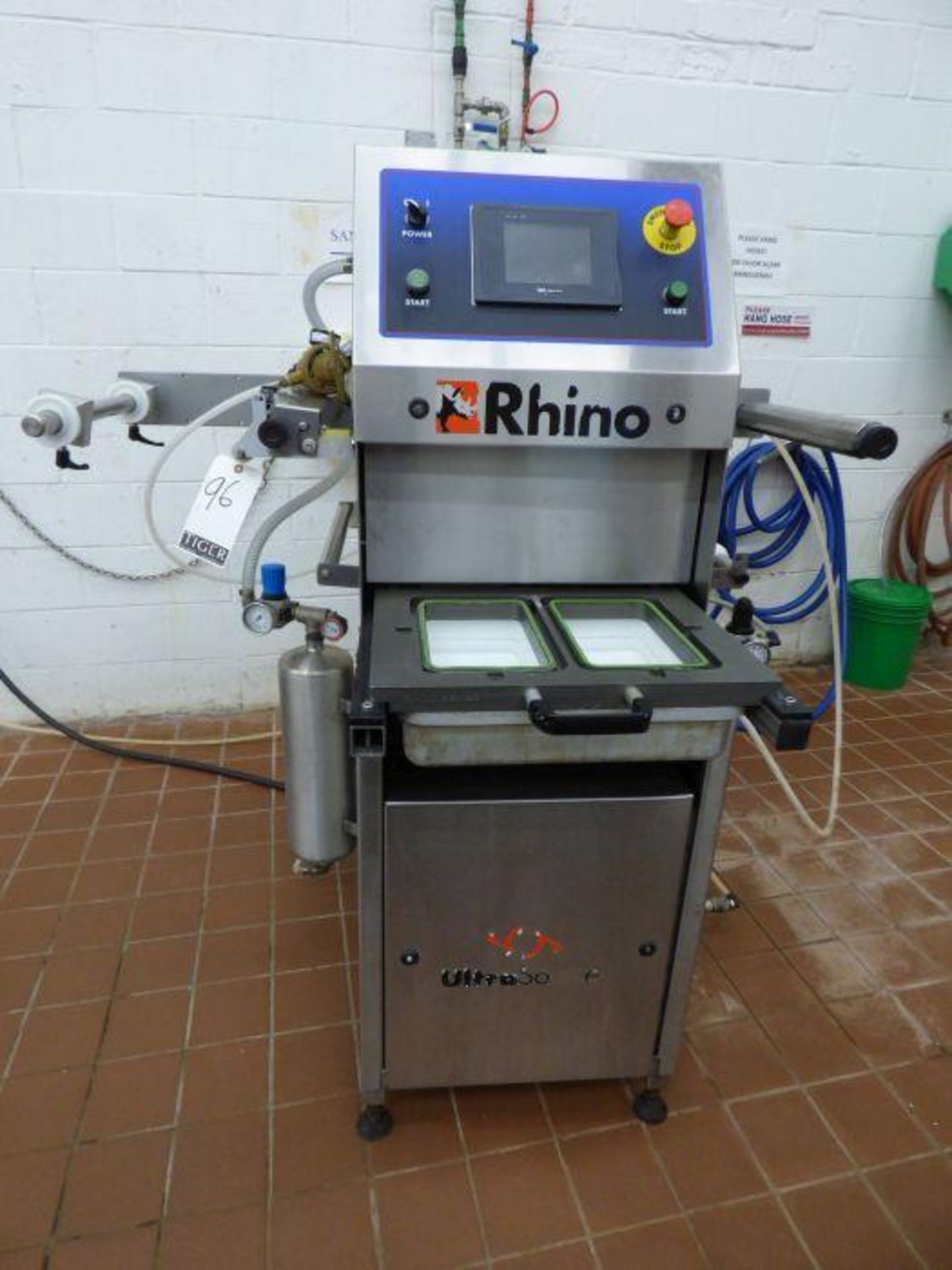 2015 Rhino Ultrasource Tray Sealing Machine with Spare Parts