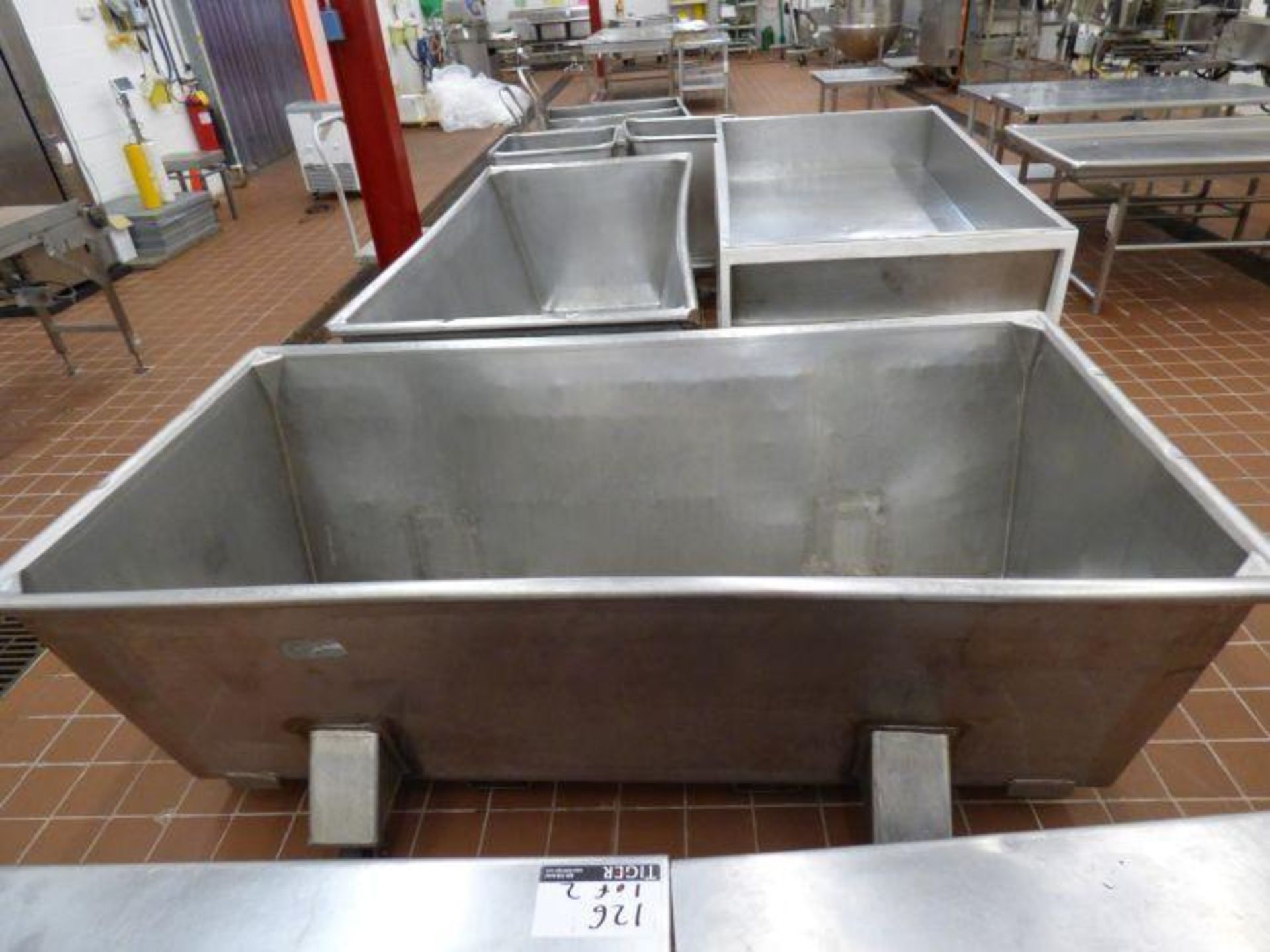 Lot Stainless Steel Tubs