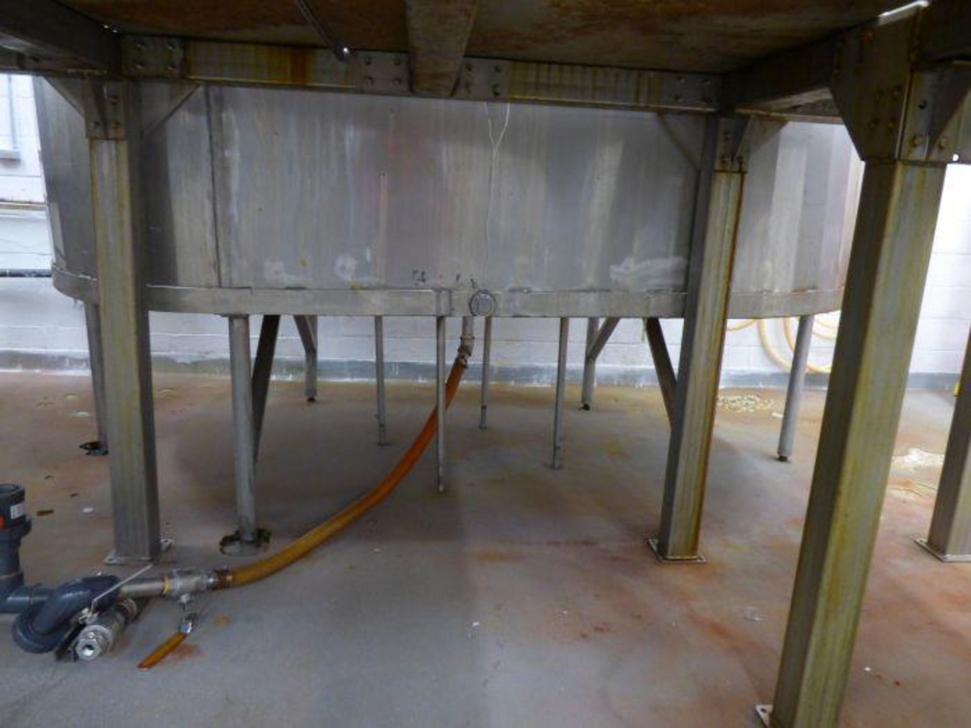 Stainless Steel Single Wall Open Top Mix Tank with Mixers - Image 11 of 11