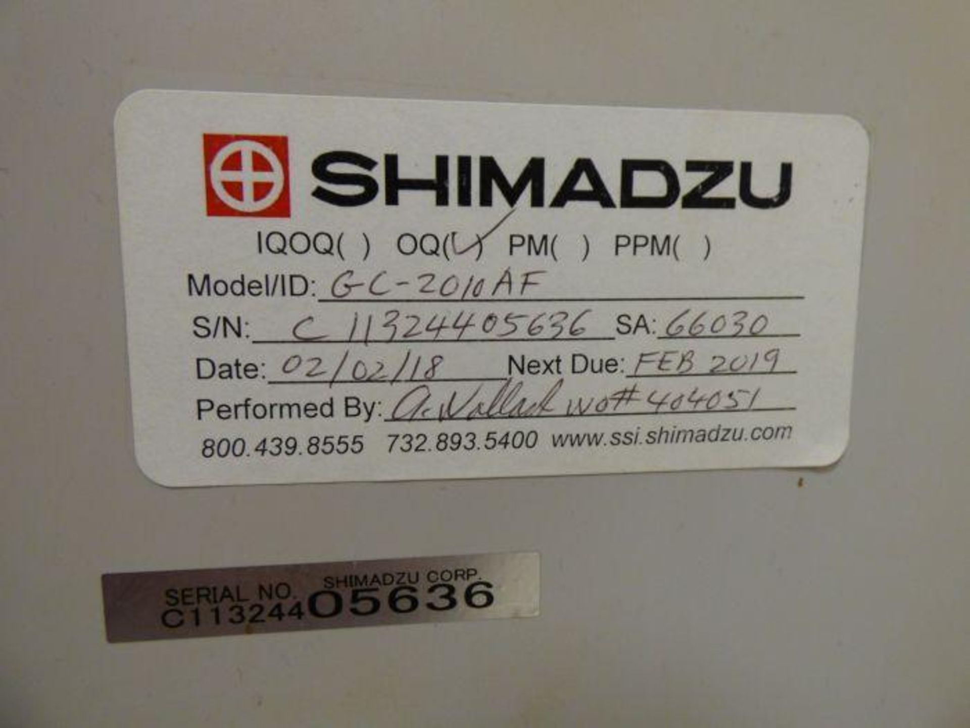 Shimadzu Gas Chromatograph - Image 6 of 6