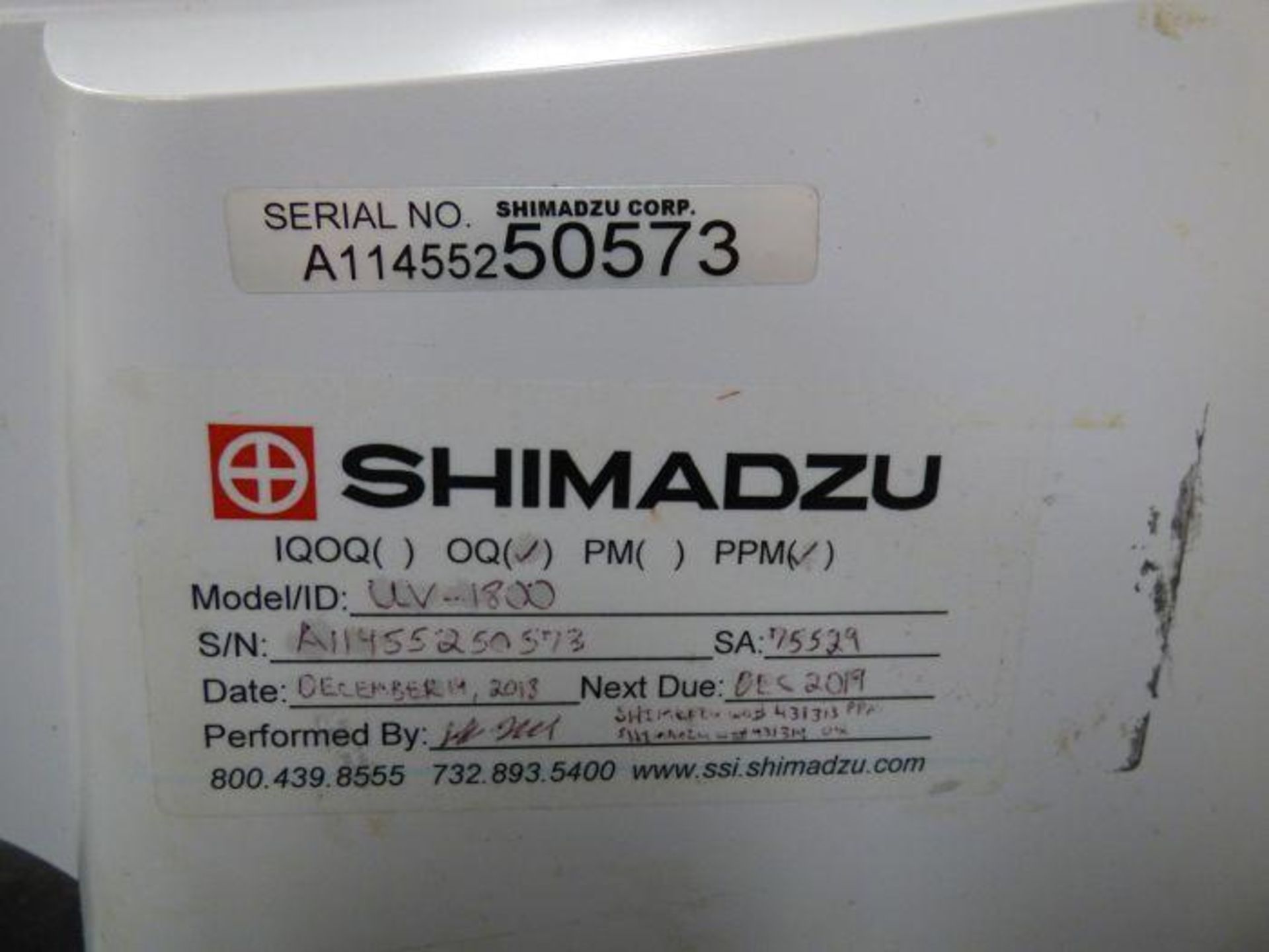 Shimadzu Bench Top UV-Visible Spectrometer - Image 4 of 7