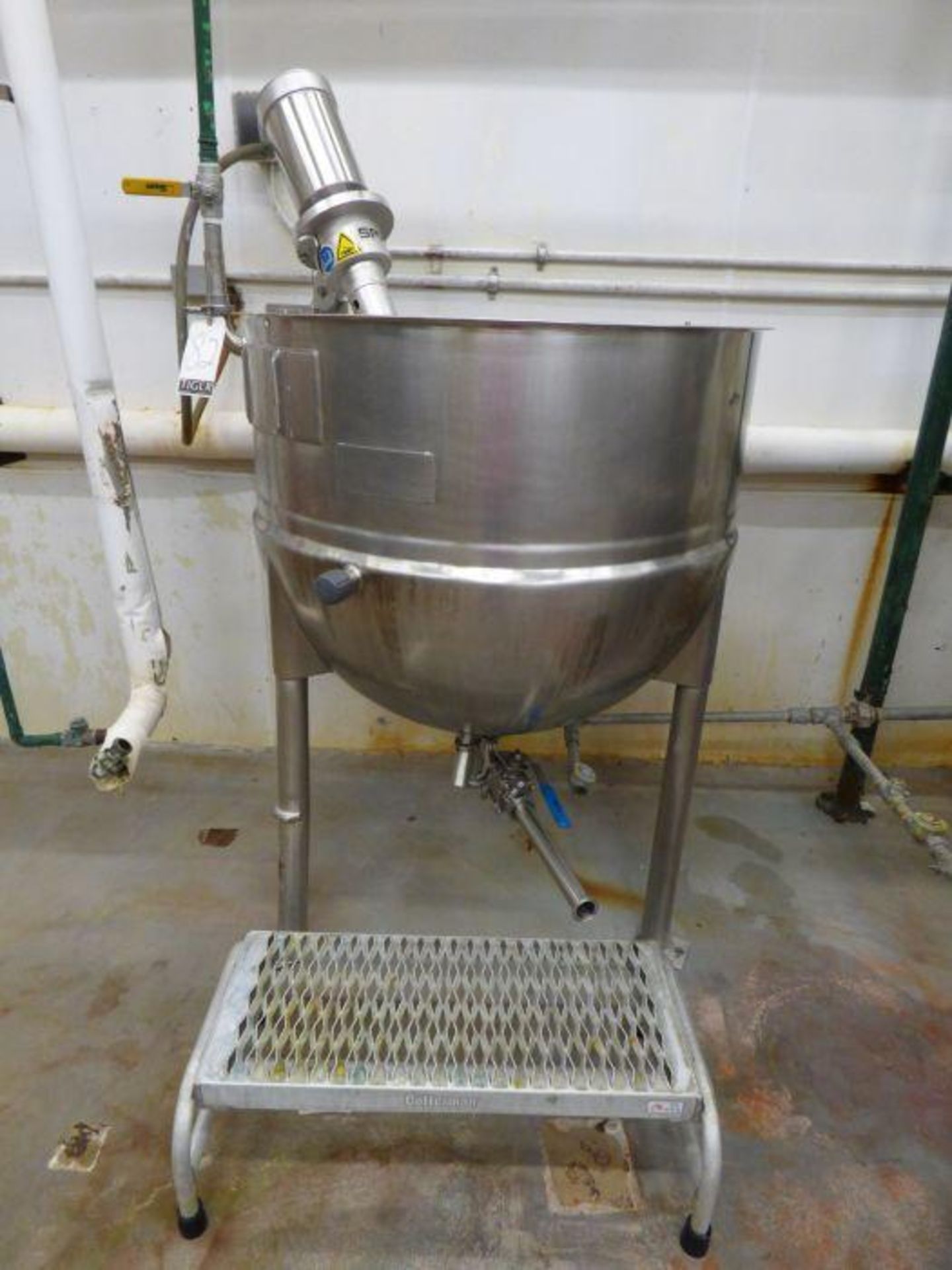 Stainless Steel Jacketed Steam Kettle with Mixer