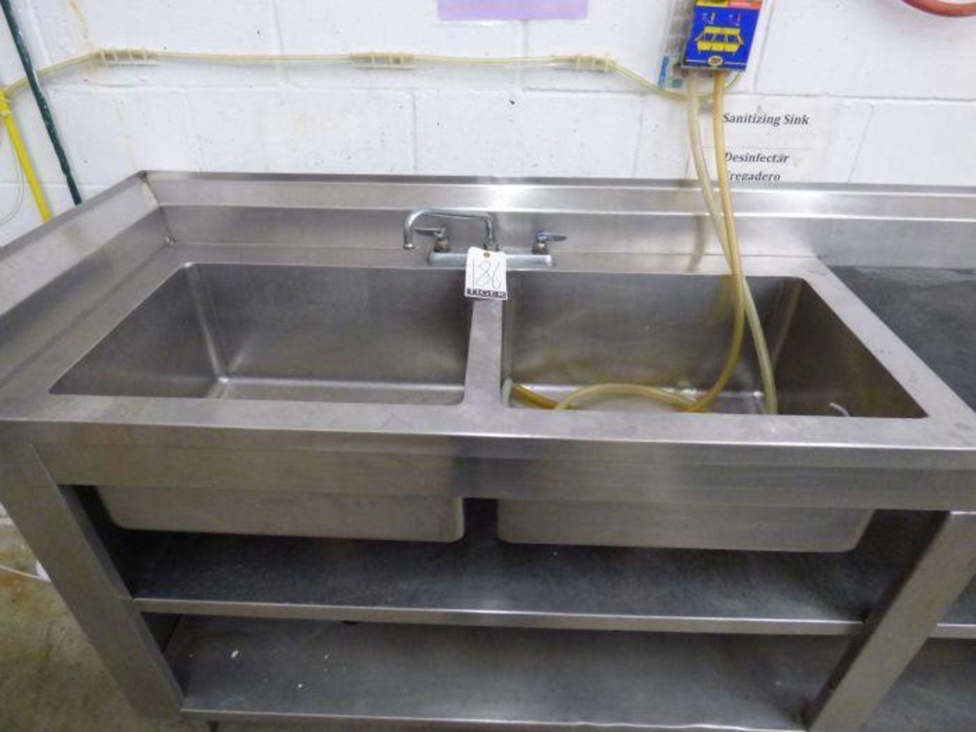 Stainless Steel Counter with Double Sink and Hand Sink - Image 2 of 3