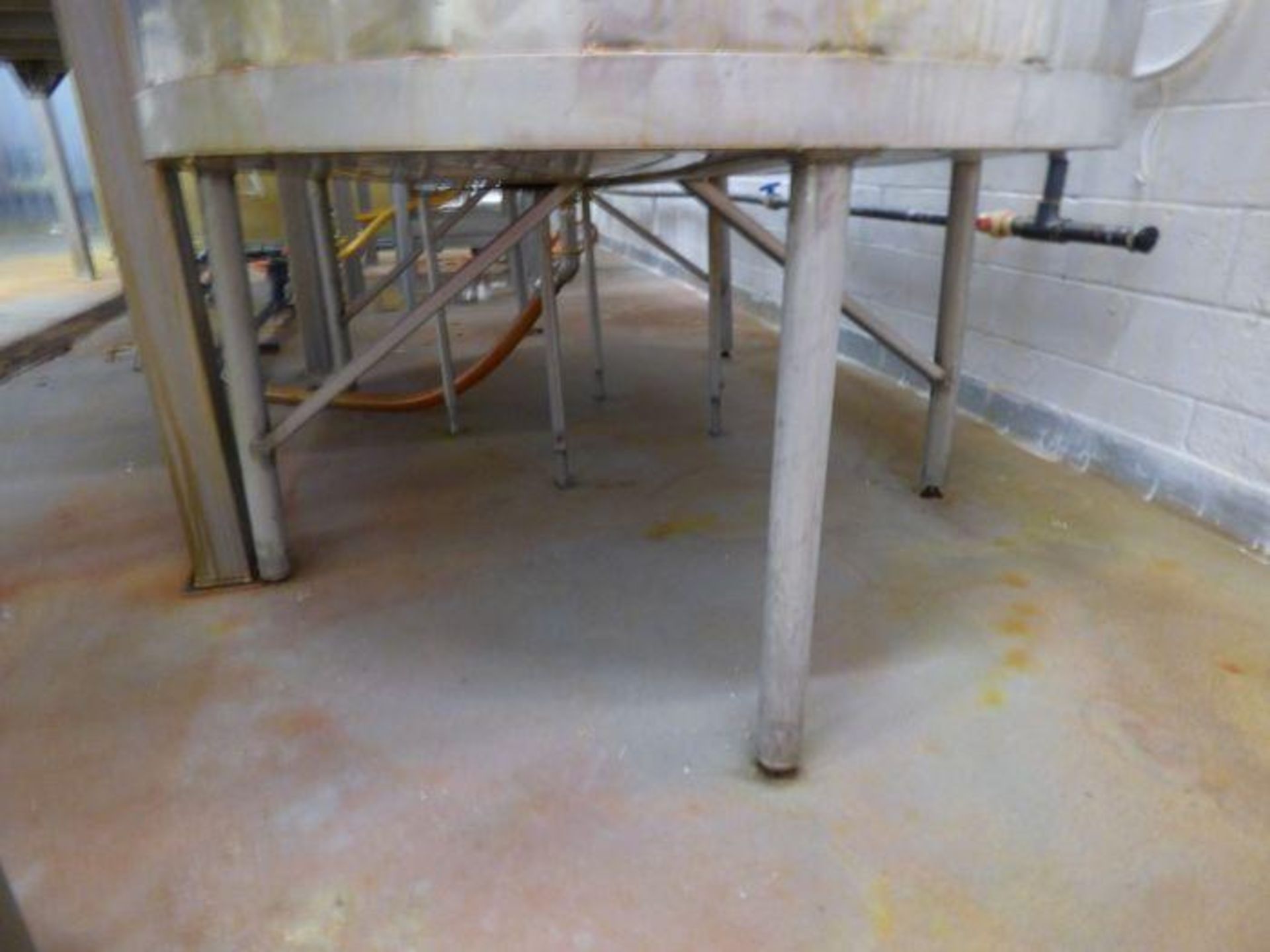 Stainless Steel Single Wall Open Top Mix Tank with Mixers - Image 10 of 11