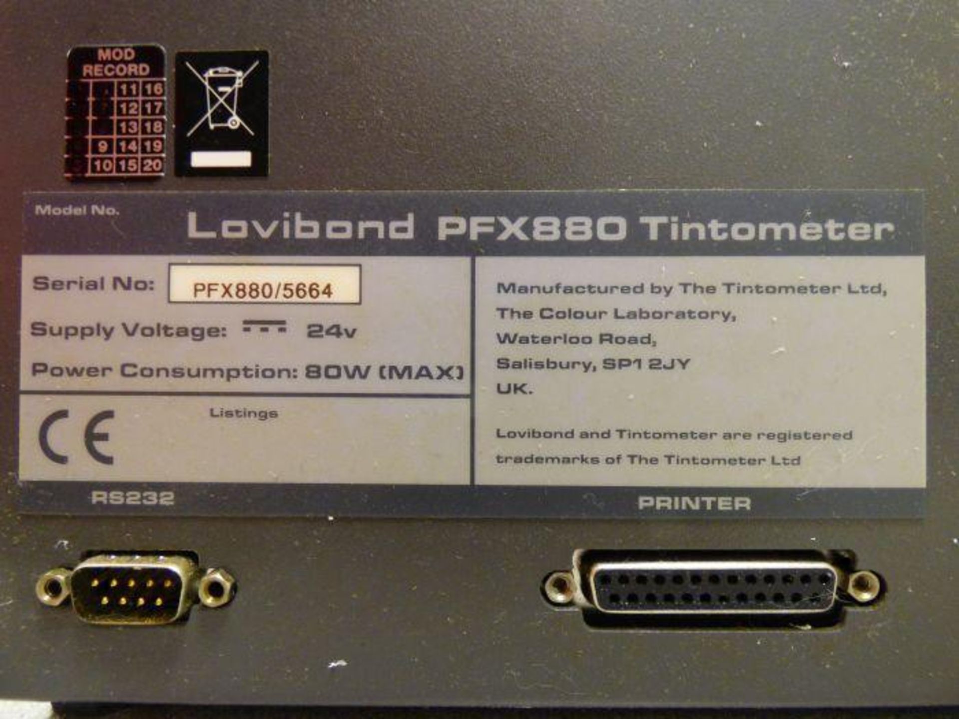 Lovibond PFX880 Tintometer - Image 5 of 5