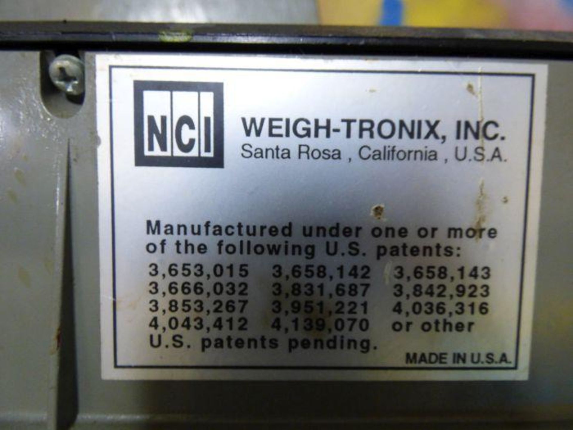 NCI WEIGH-TRONIX Scale - Image 3 of 4