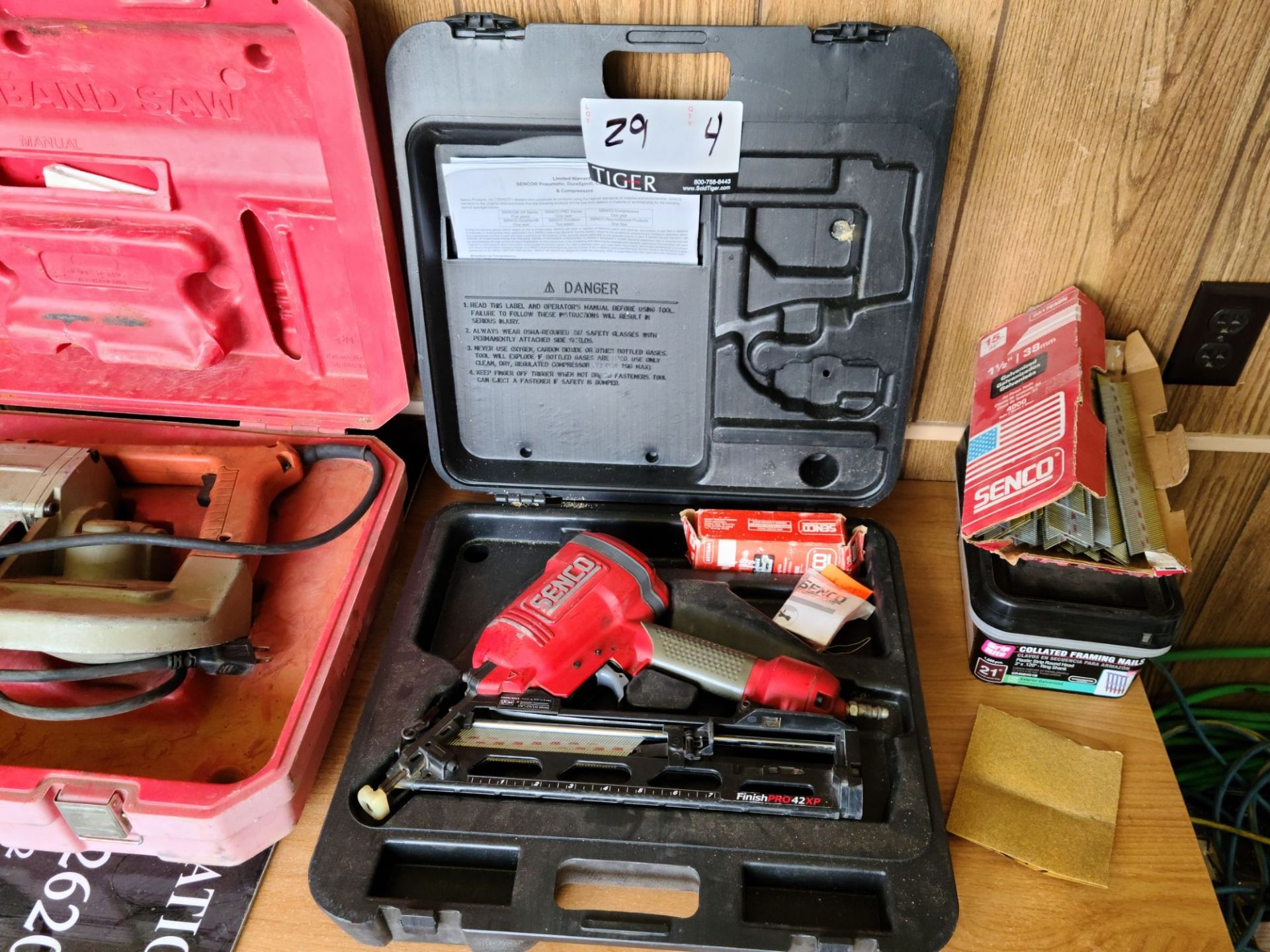 Assorted Portable Bandsaws & Senco Nail Gun - Image 6 of 8