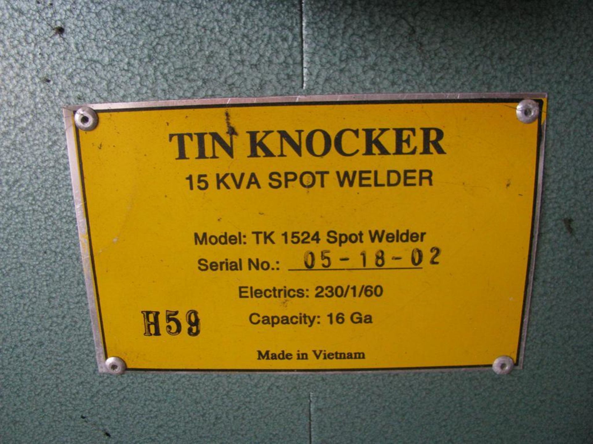 Tin Knocker 15KVA Spot Welder - Image 3 of 5