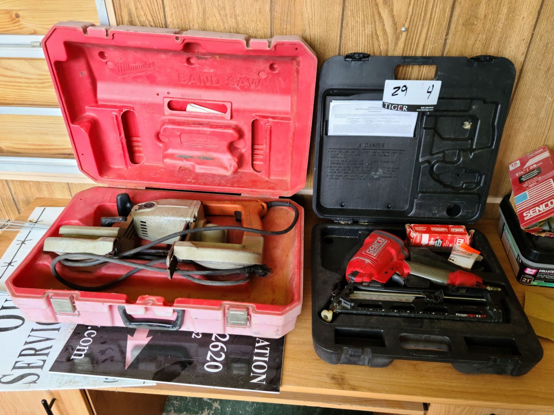 Assorted Portable Bandsaws & Senco Nail Gun - Image 7 of 8