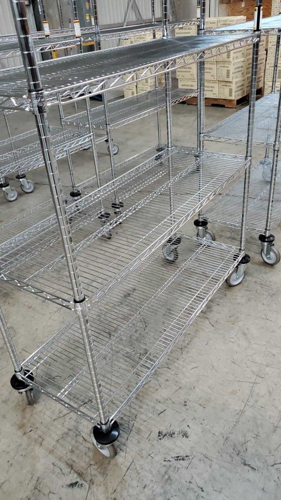 Nexel Chrome Wire Shelving - Image 2 of 4