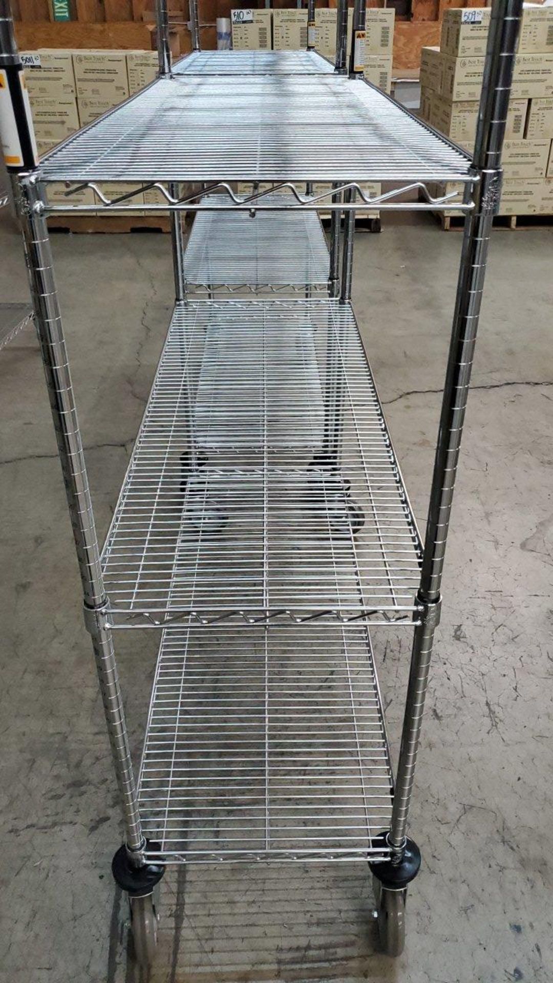 Nexel Chrome Wire Shelving - Image 2 of 4