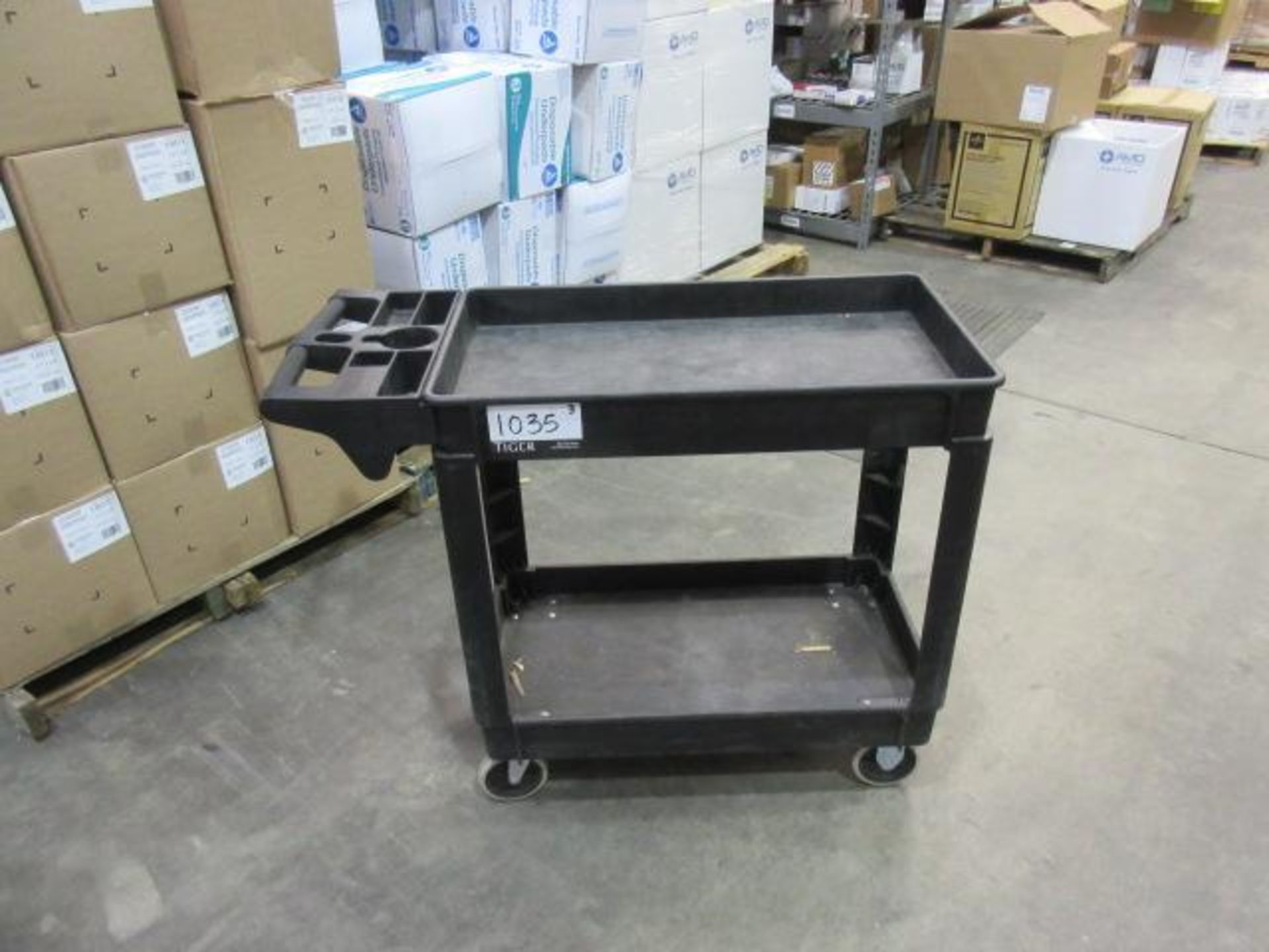 Uline Plastic Utility Carts-Black - Image 4 of 4