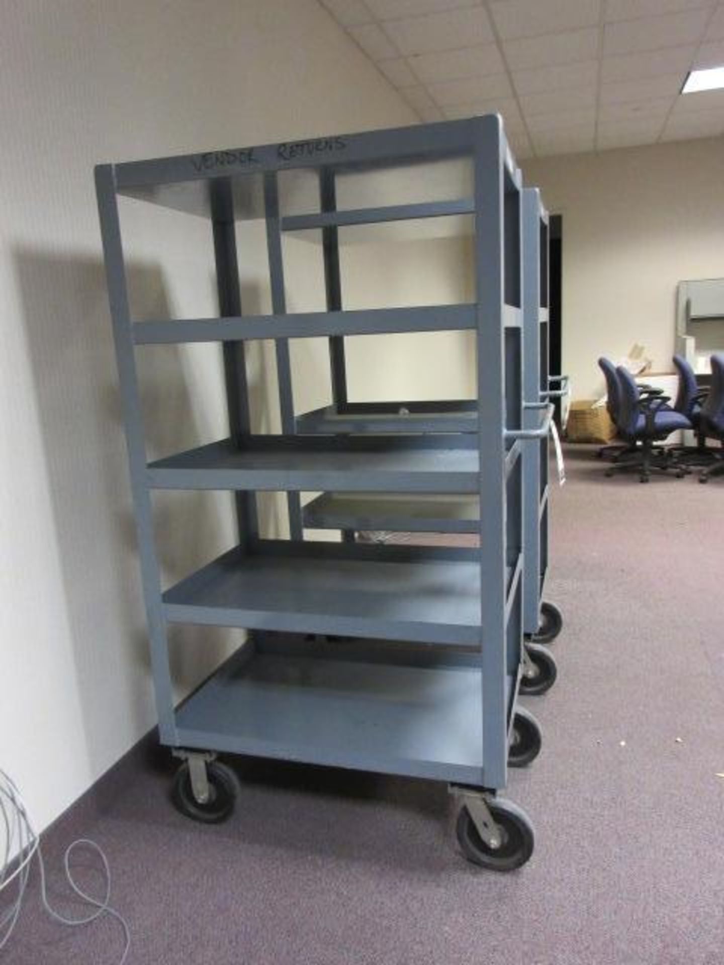 Meco 5-Shelf Heavy Duty Carts - Image 4 of 5