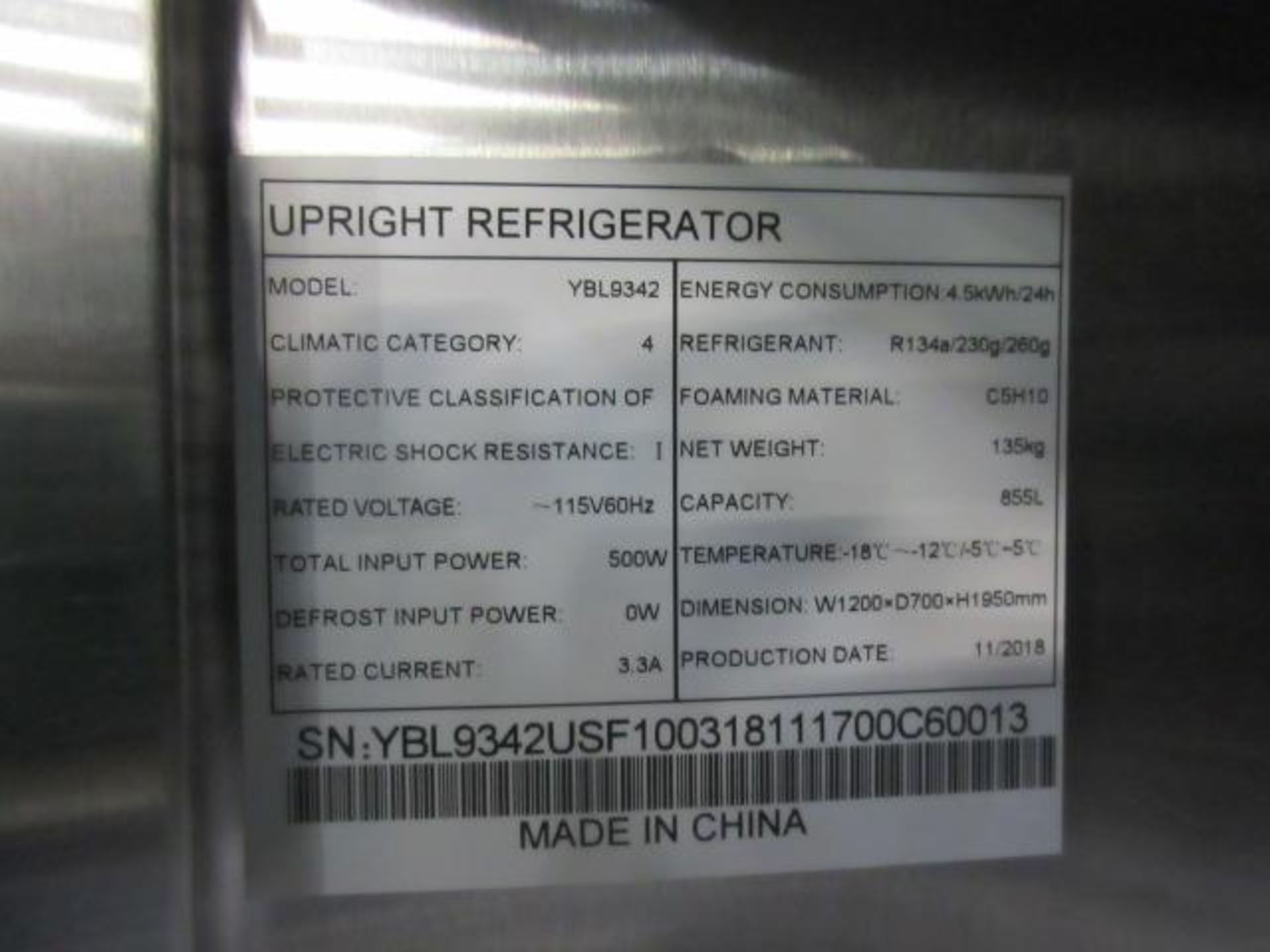 Upright Refrigerator/Freezer - Bild 4 aus 4