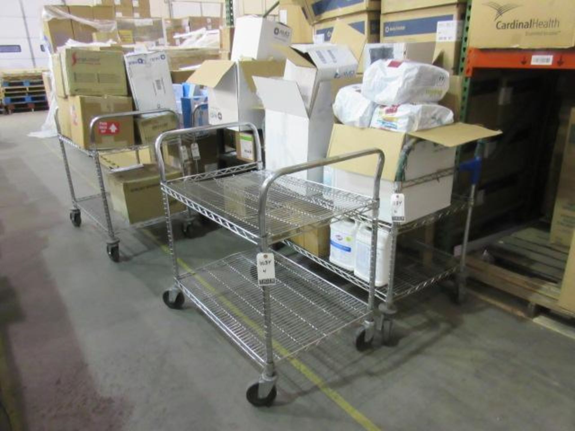 Metro 2-Shelf Wire Mesh Carts - Bild 3 aus 4