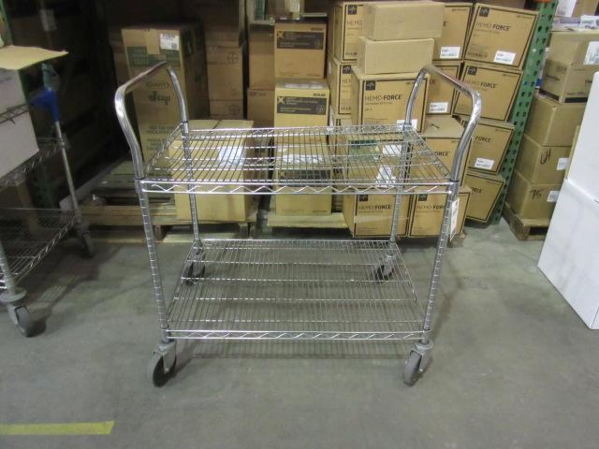 Metro 2-Shelf Wire Mesh Carts - Image 2 of 4